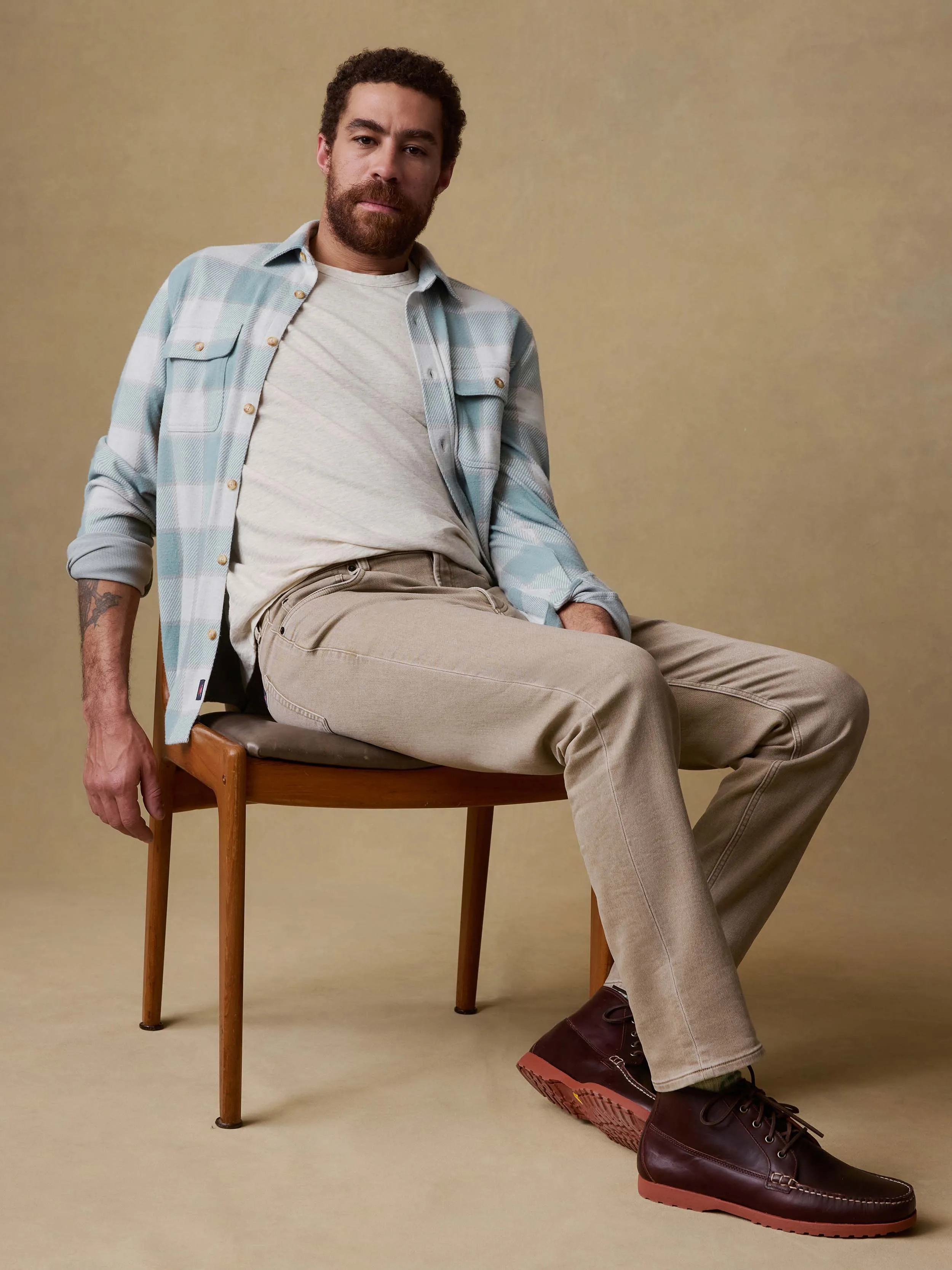 Legend™ Sweater Shirt - Island Sage Plaid sold by Faherty
