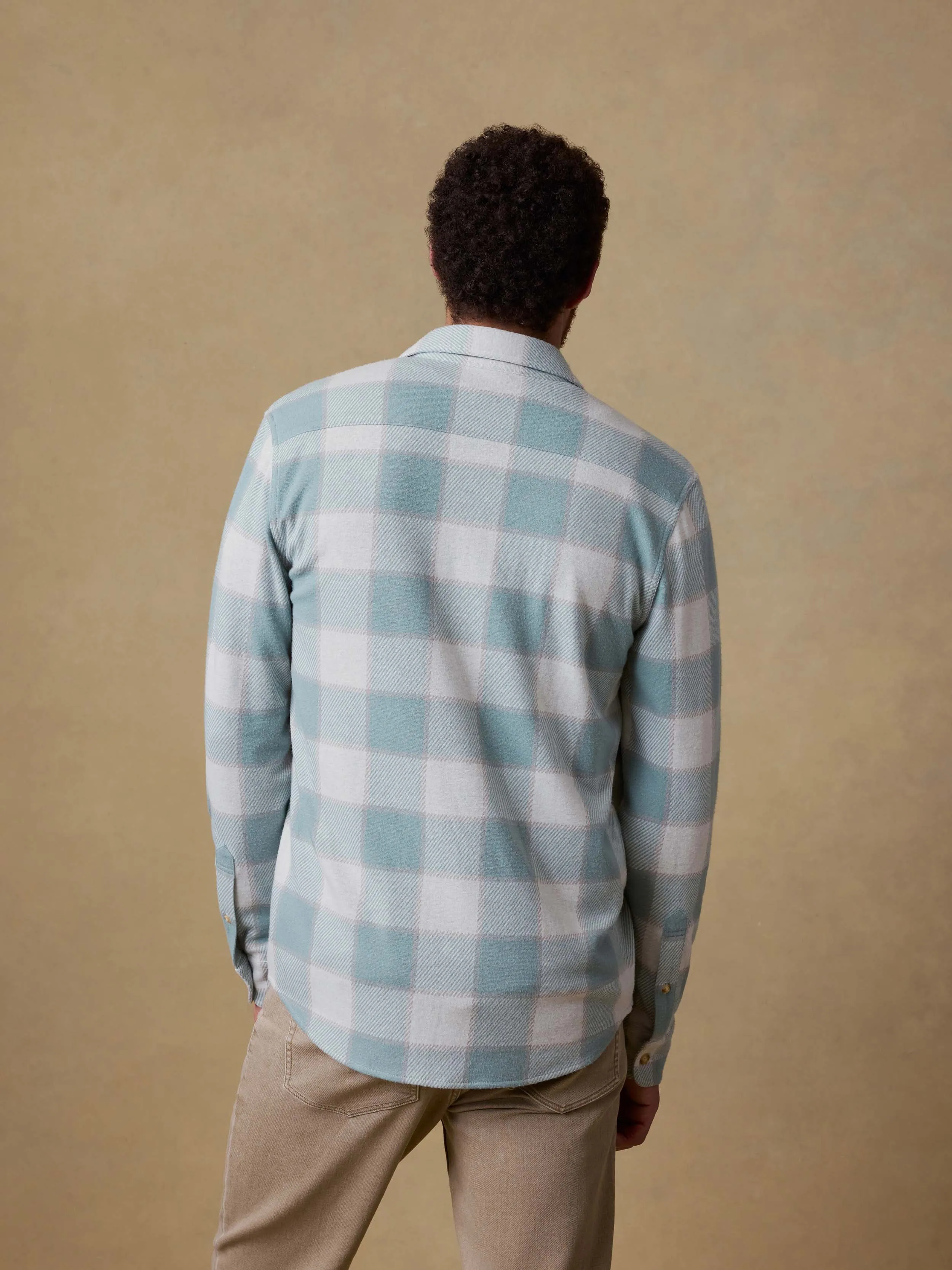 Legend™ Sweater Shirt - Island Sage Plaid sold by Faherty product image thumbnail 3