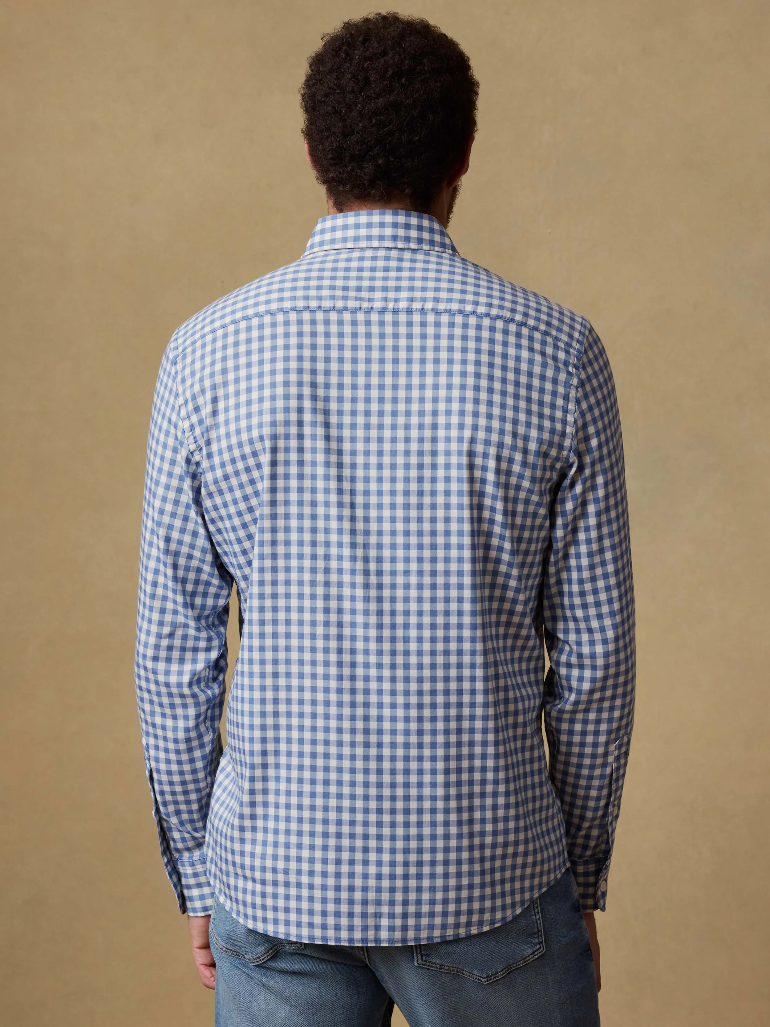 The Movement™ Shirt - Blue Birch Gingham sold by Faherty product image thumbnail 3