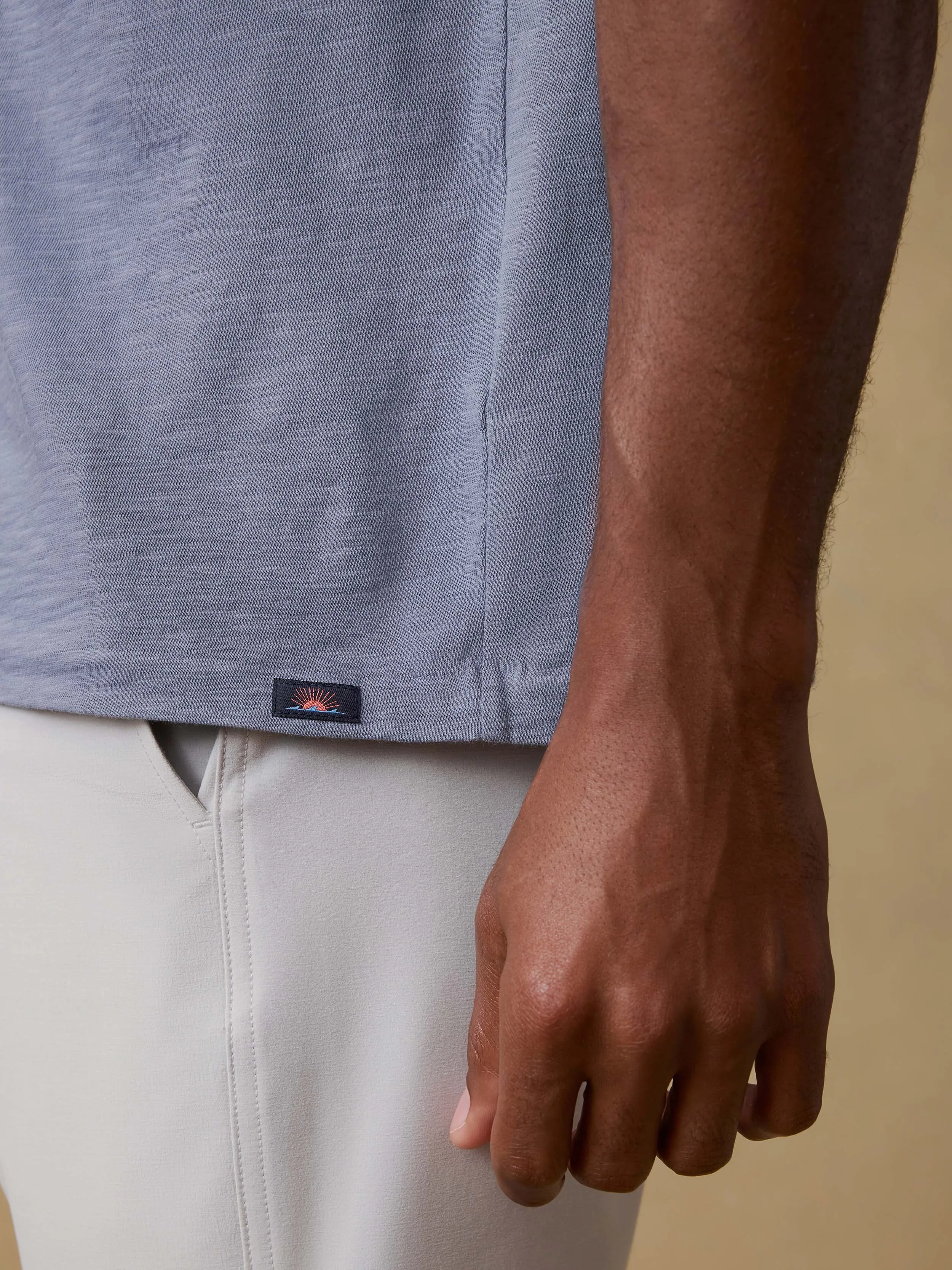 Sunwashed Regenerative Pocket Tee - Flint Sky sold by Faherty product image thumbnail 5