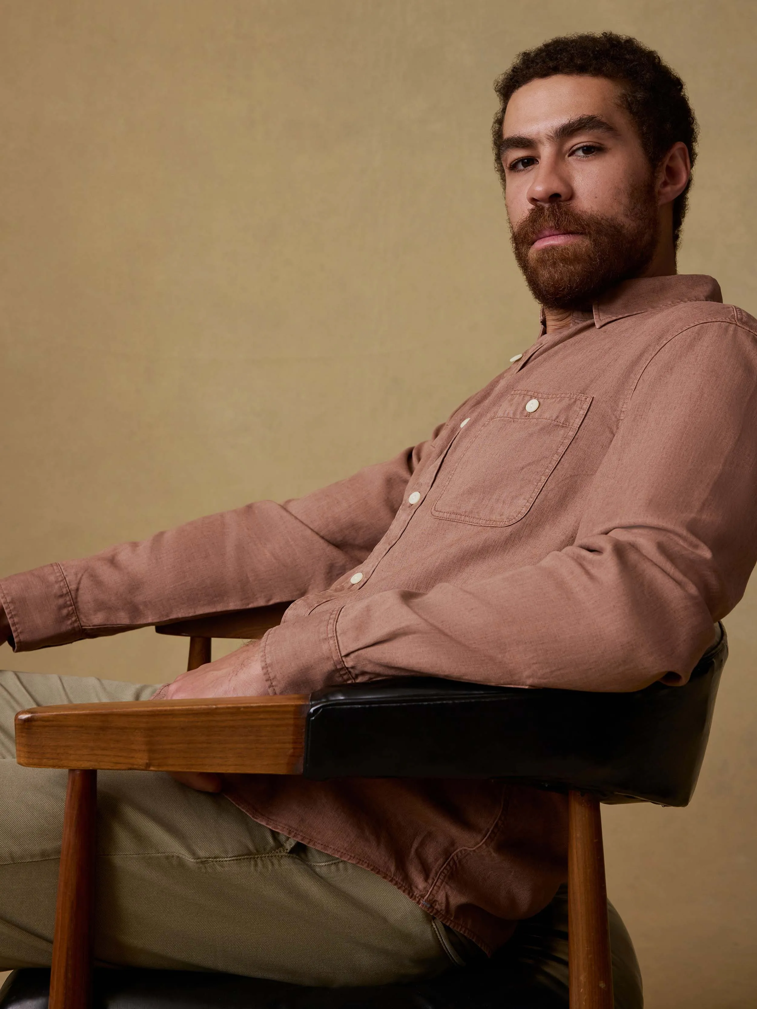 The Tried And True Chambray Workshirt - Cedar Valley sold by Faherty product image thumbnail 2