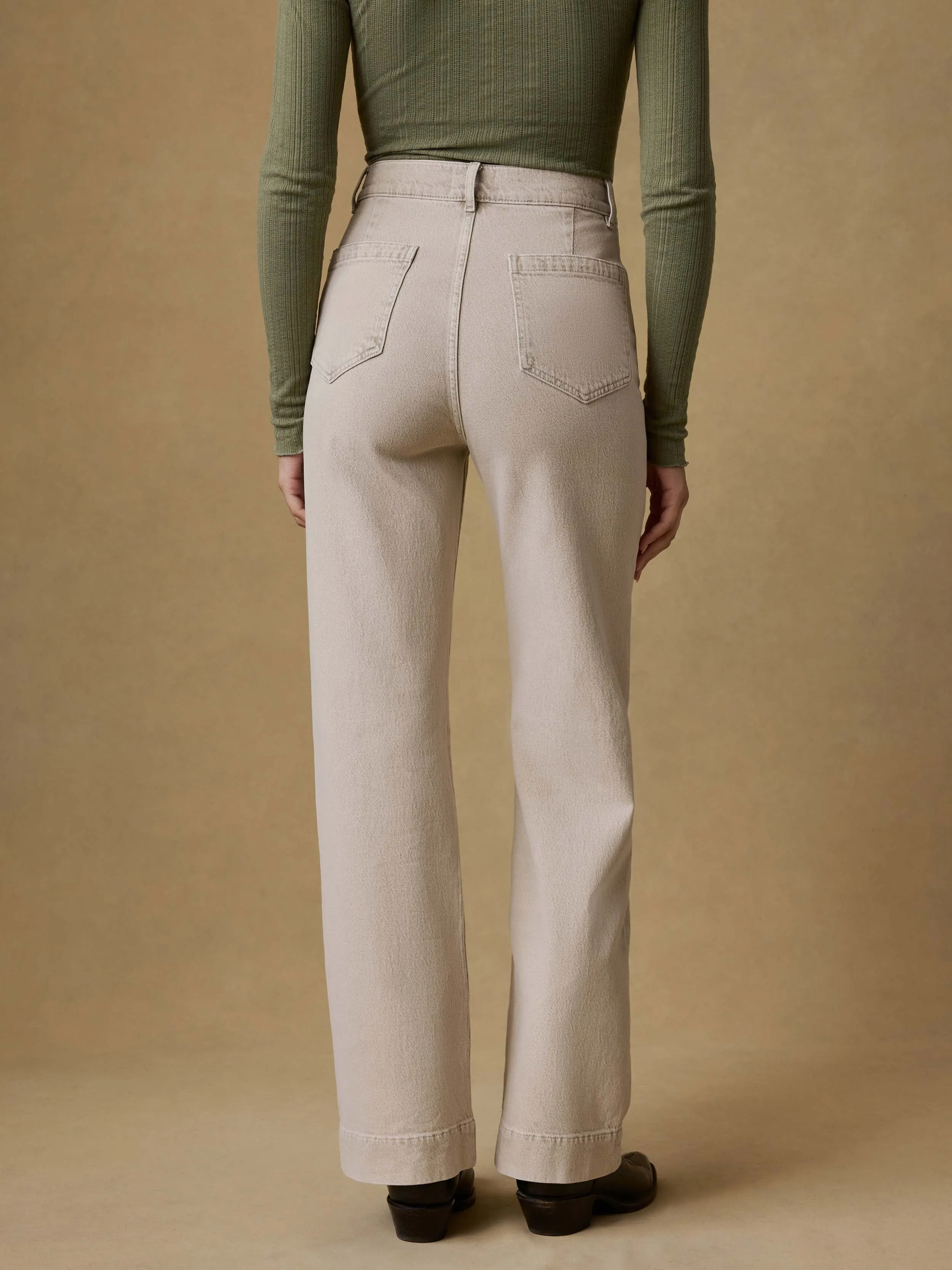 Sunfaded Denim Patch Pocket Pant - Sun Dune Wash sold by Faherty product image thumbnail 5