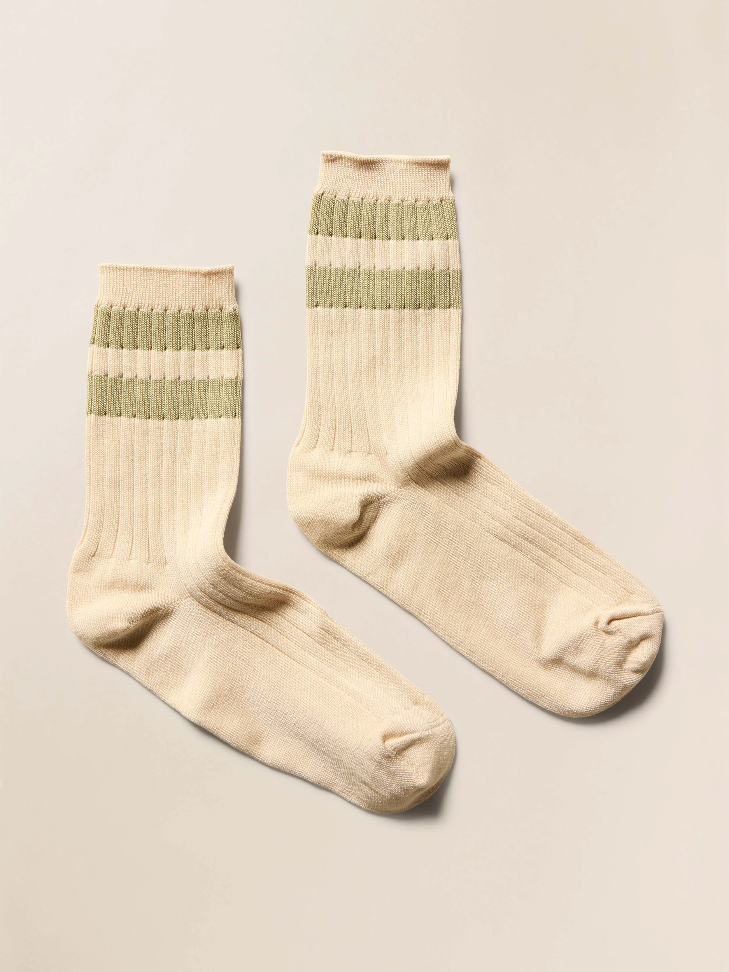 Le Bon Shoppe Her Varsity Sock - Guacamole sold by Faherty product image thumbnail 2