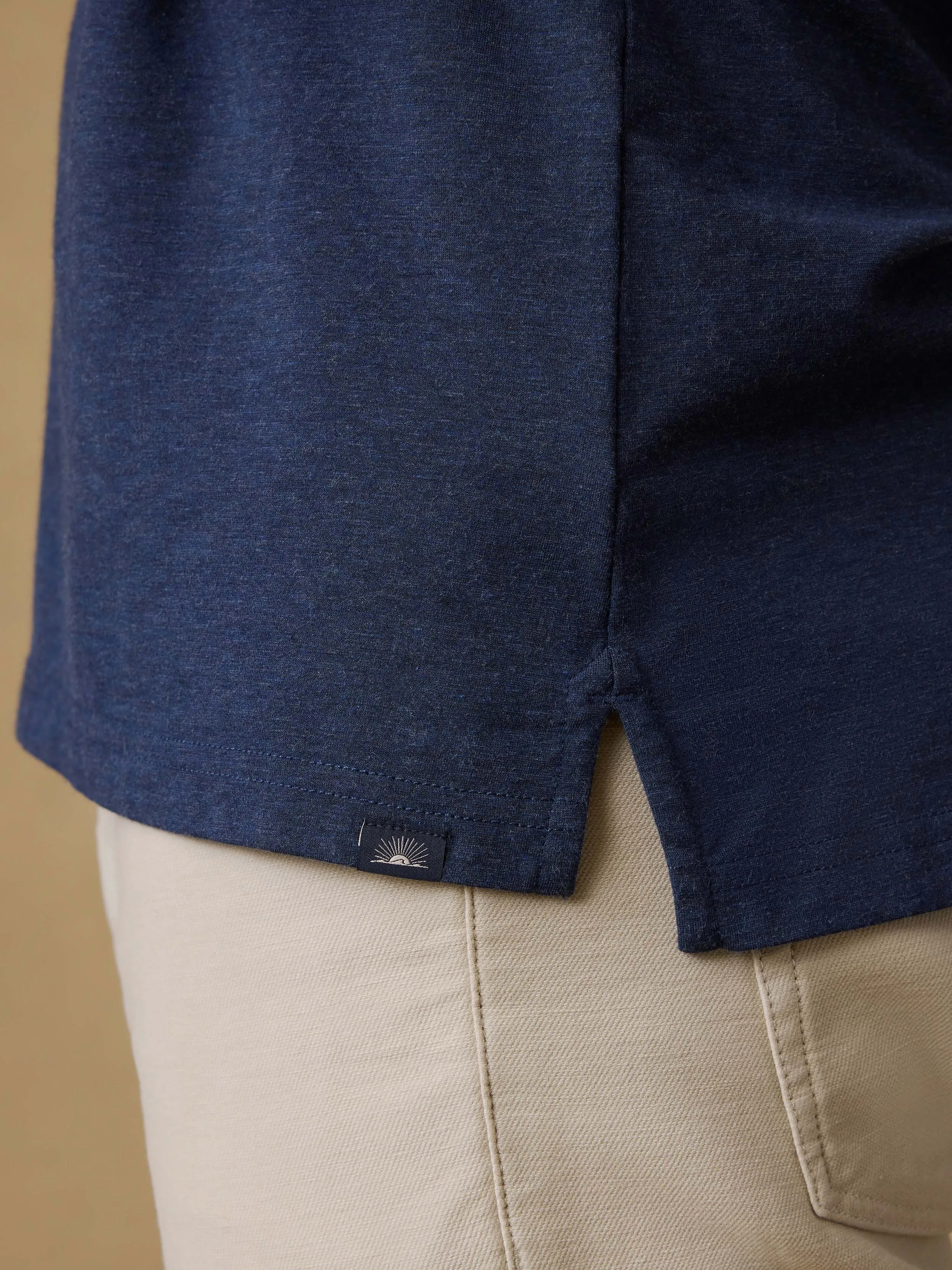 Short-Sleeve Movement™ Polo - Great Falls Heather sold by Faherty product image thumbnail 5
