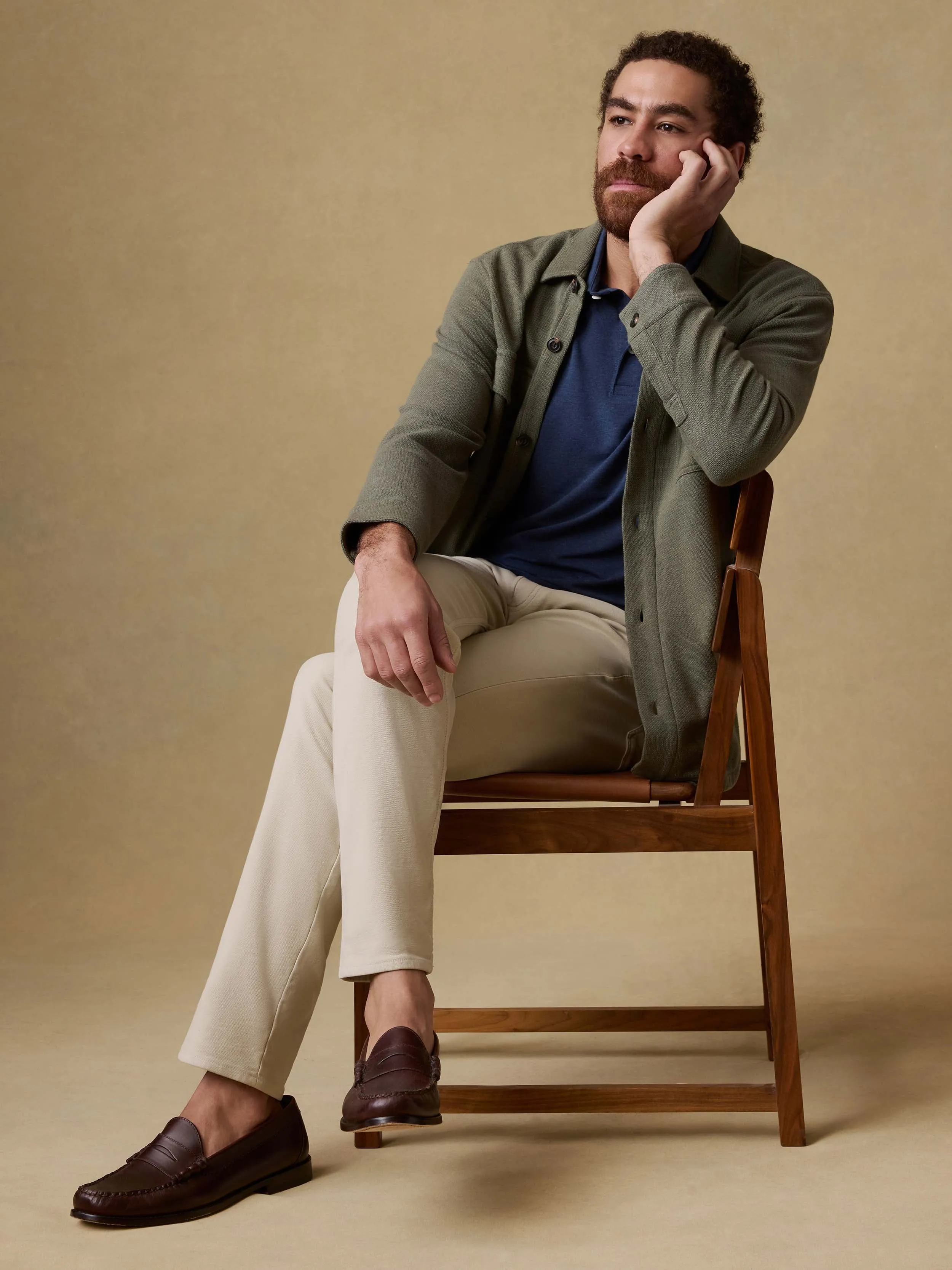 Short-Sleeve Movement™ Polo - Great Falls Heather sold by Faherty product image thumbnail 2