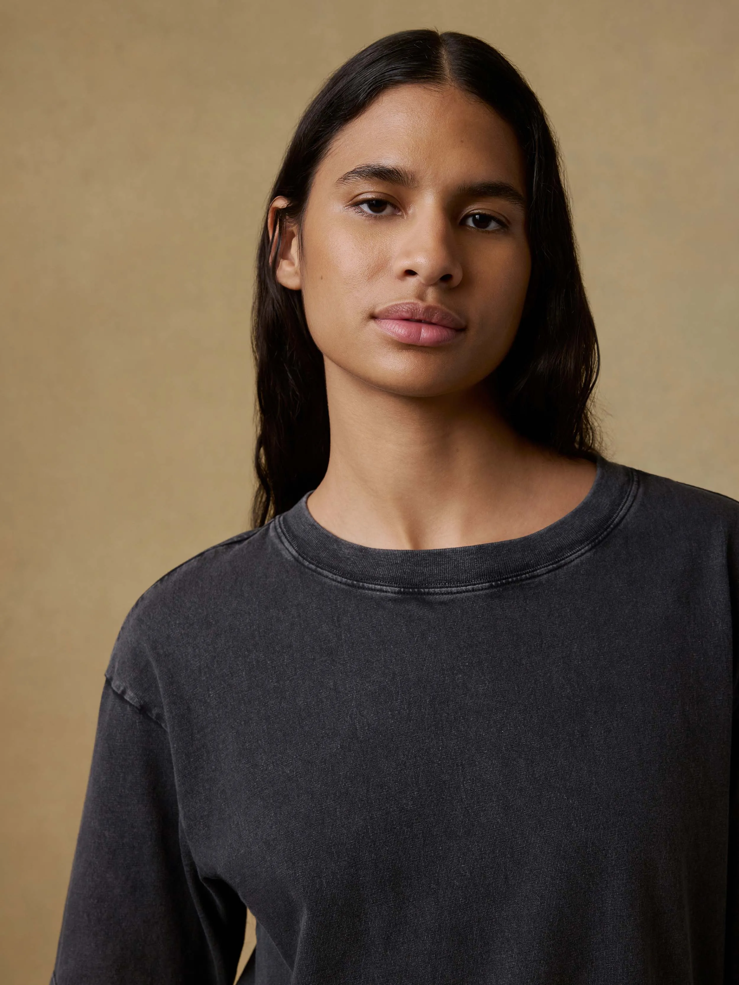 Recycled Cotton Vintage Tee - Washed Black sold by Faherty product image thumbnail 5