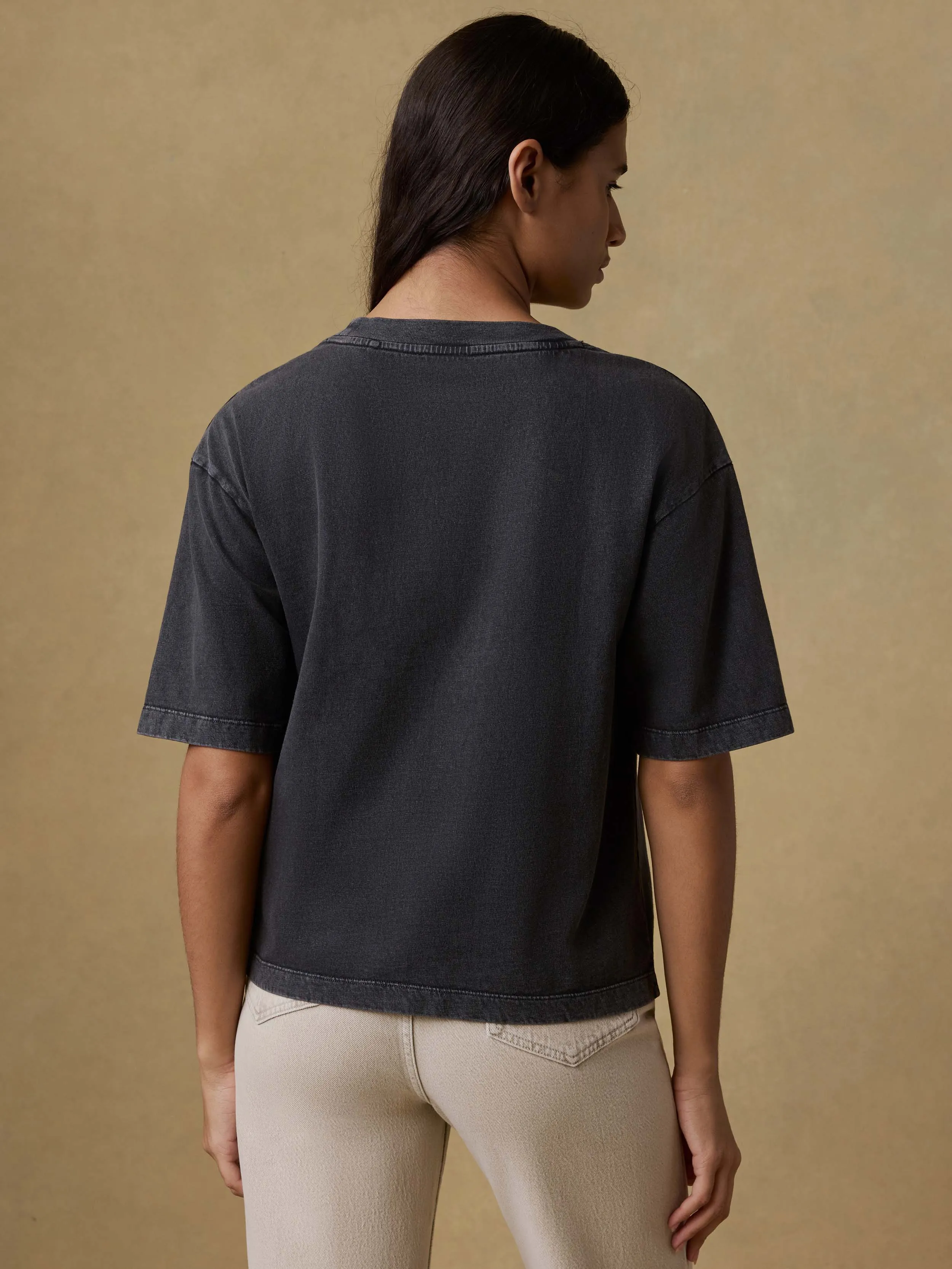 Recycled Cotton Vintage Tee - Washed Black sold by Faherty product image thumbnail 3