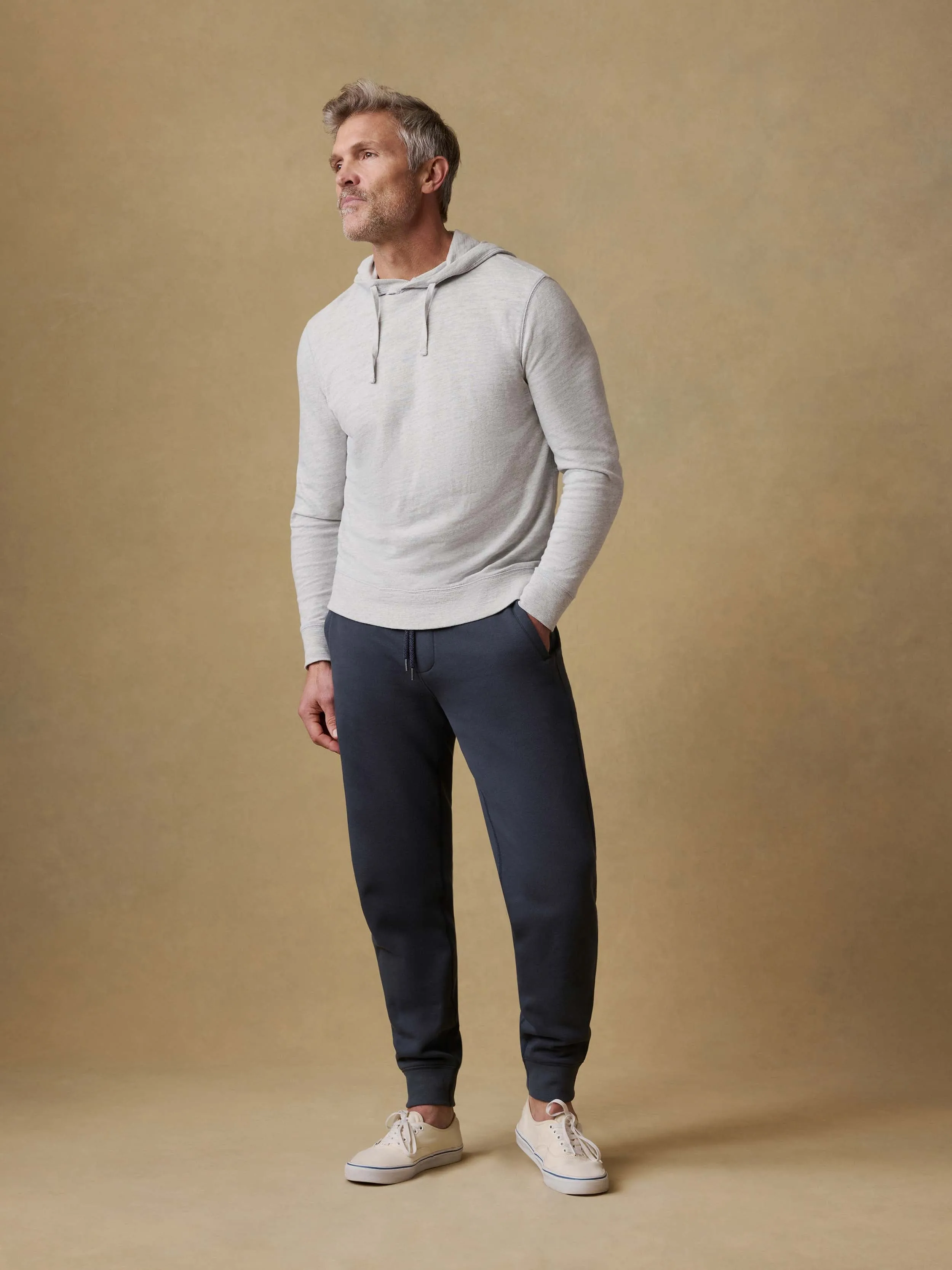 High Standard Fleece Sweatpant - Blue Nights sold by Faherty product image thumbnail 2