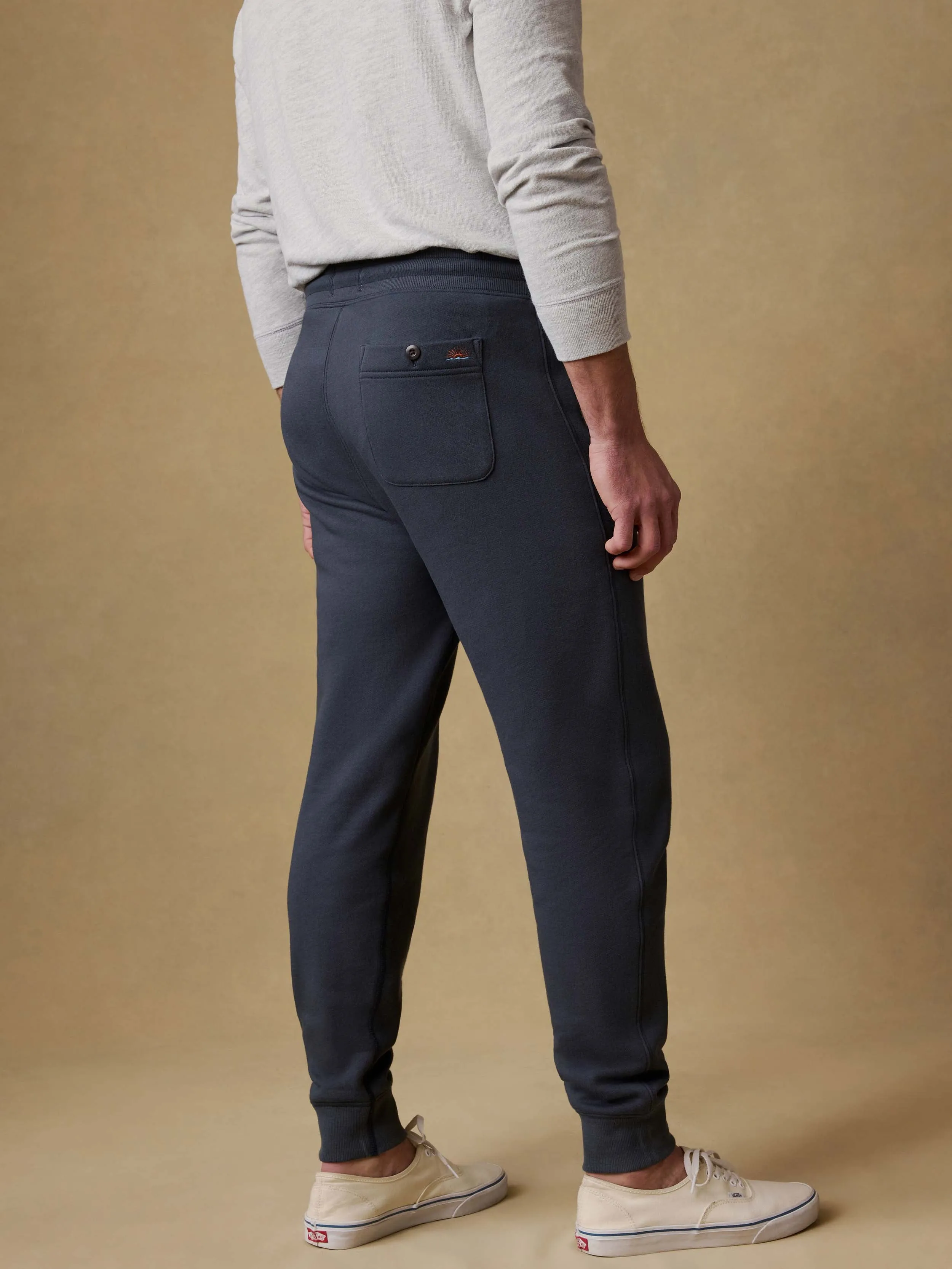 High Standard Fleece Sweatpant - Blue Nights sold by Faherty product image thumbnail 3