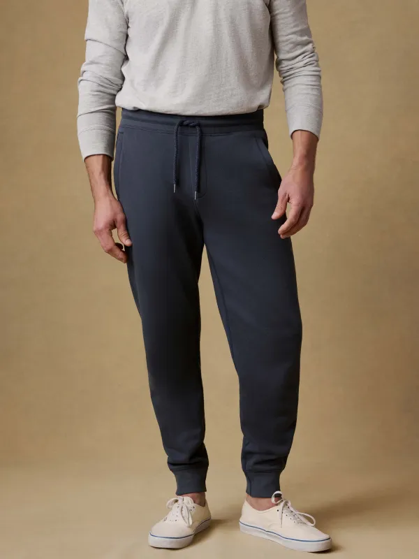 High Standard Fleece Sweatpant - Blue Nights sold by Faherty