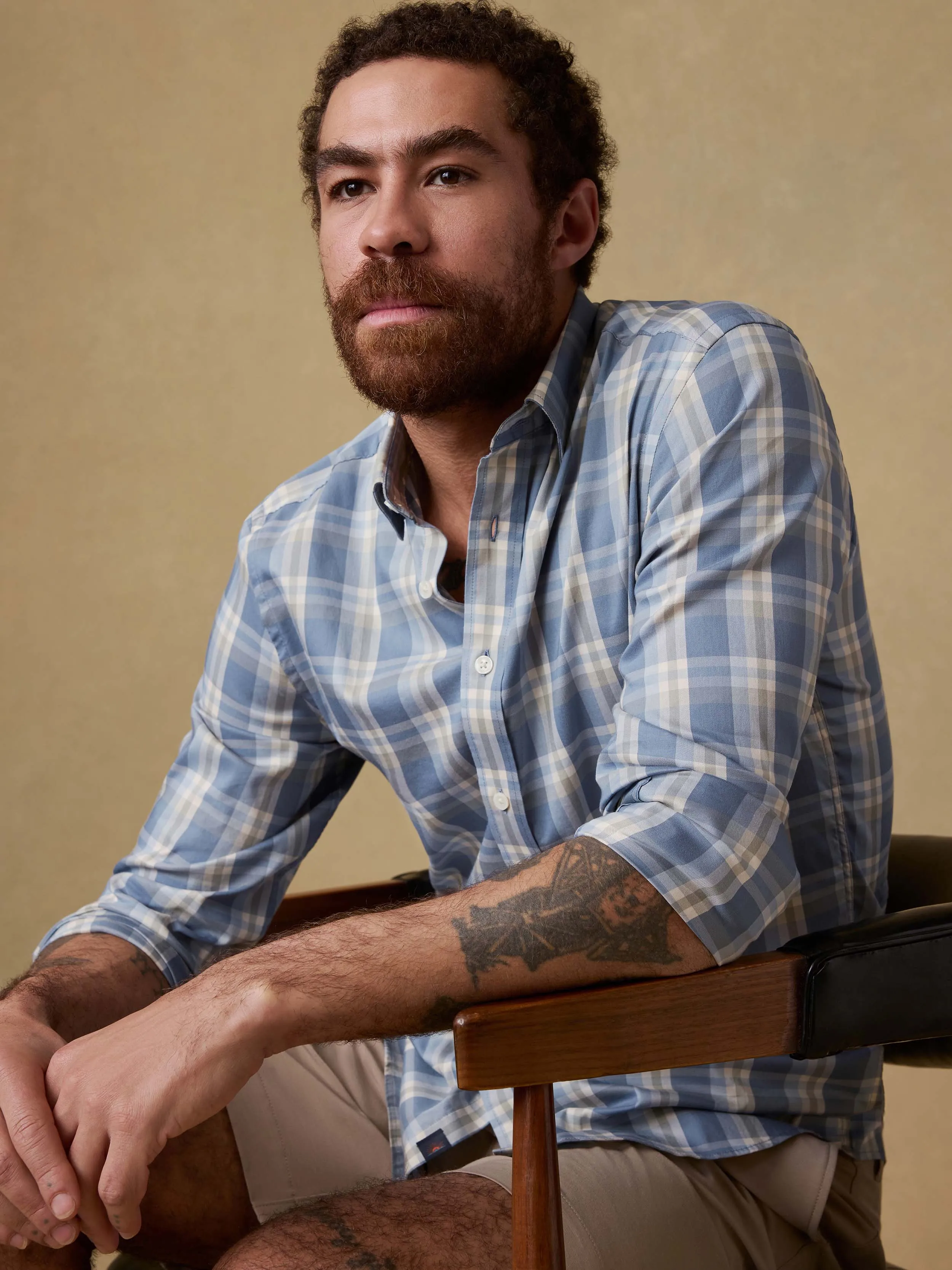 The Movement™ Shirt - Spring Mill Plaid sold by Faherty product image thumbnail 4