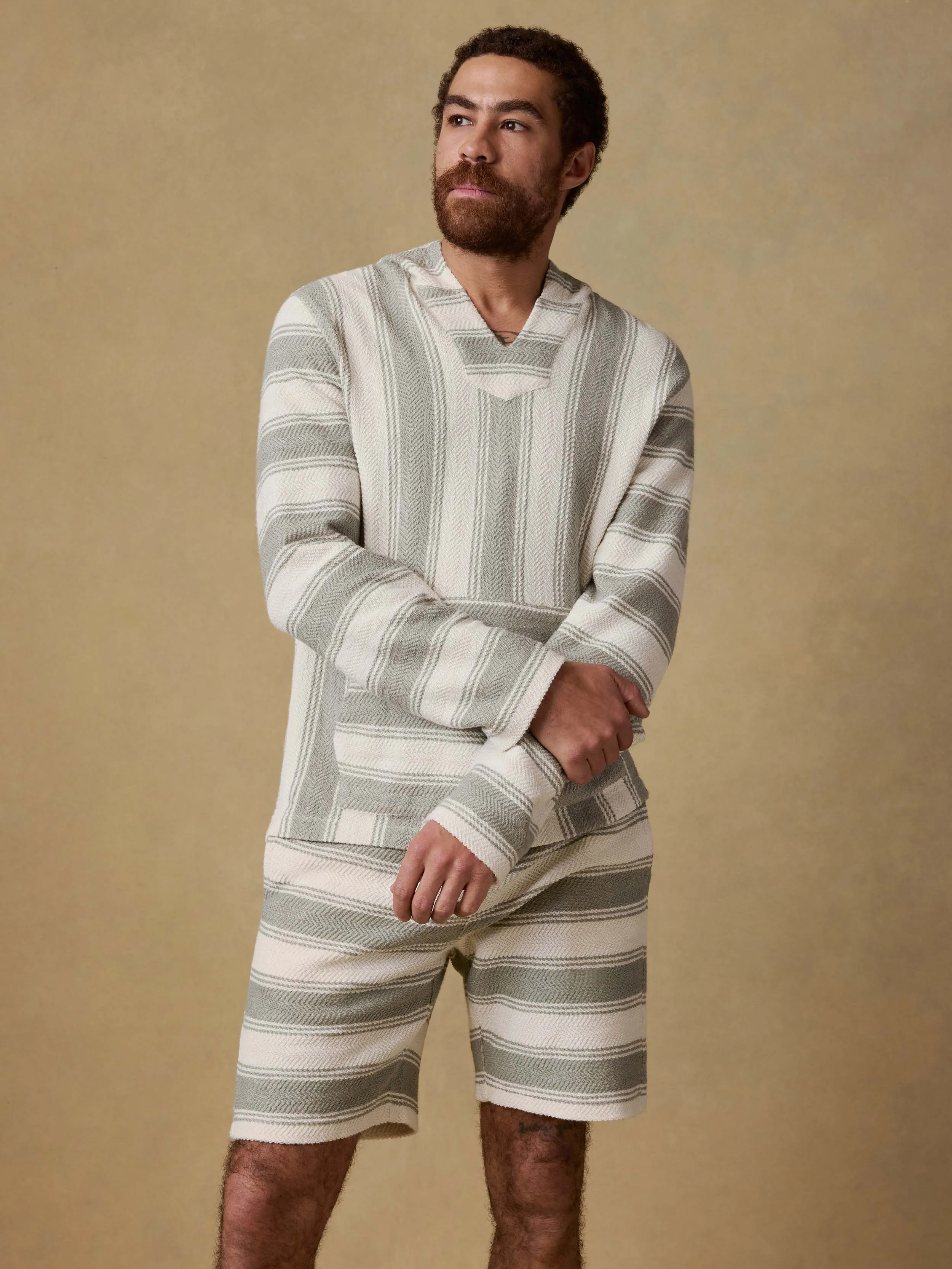 Whitewater Hoodie - Shell Point Stripe sold by Faherty