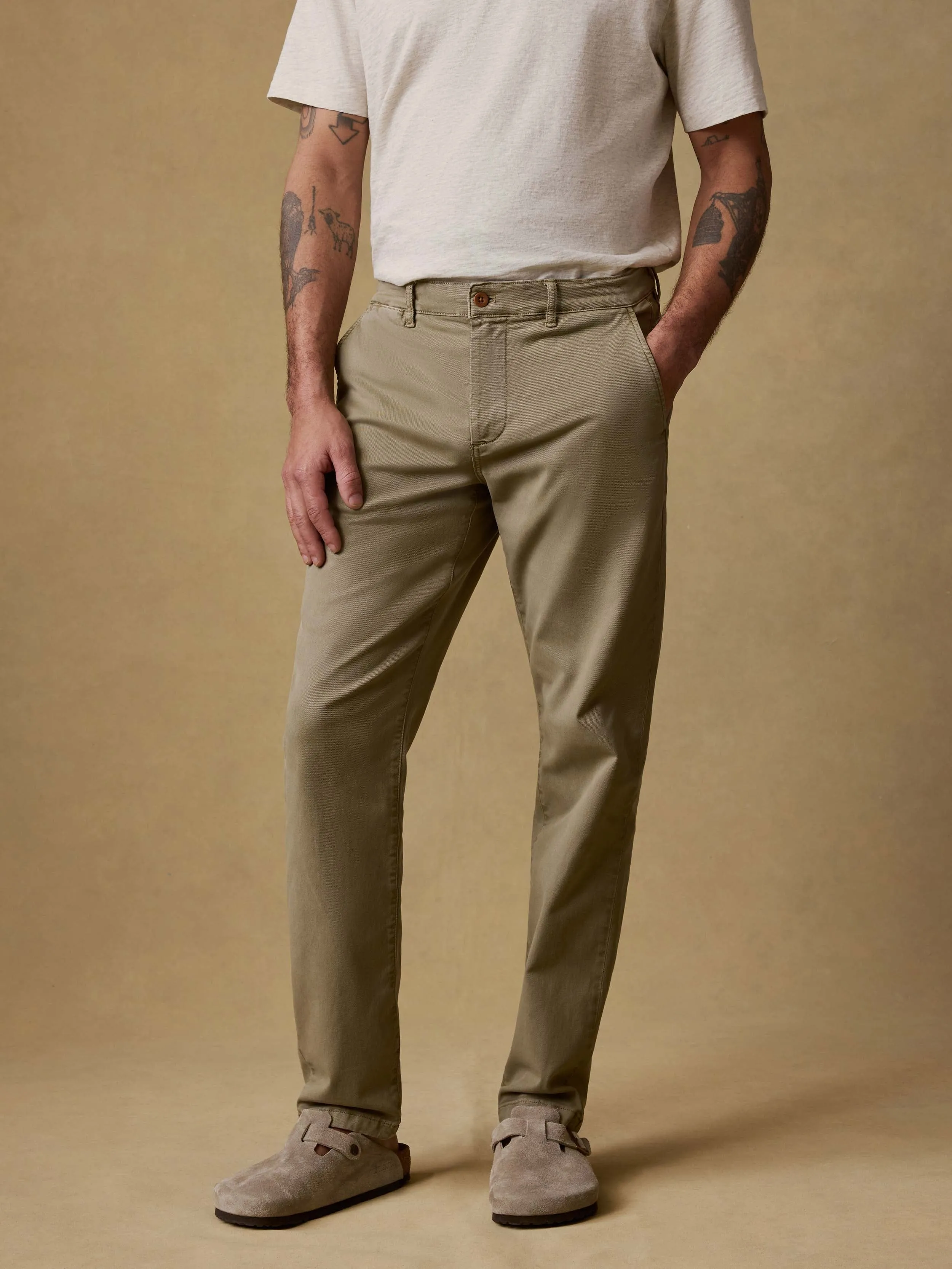 Coastline Chino - Olive Valley sold by Faherty
