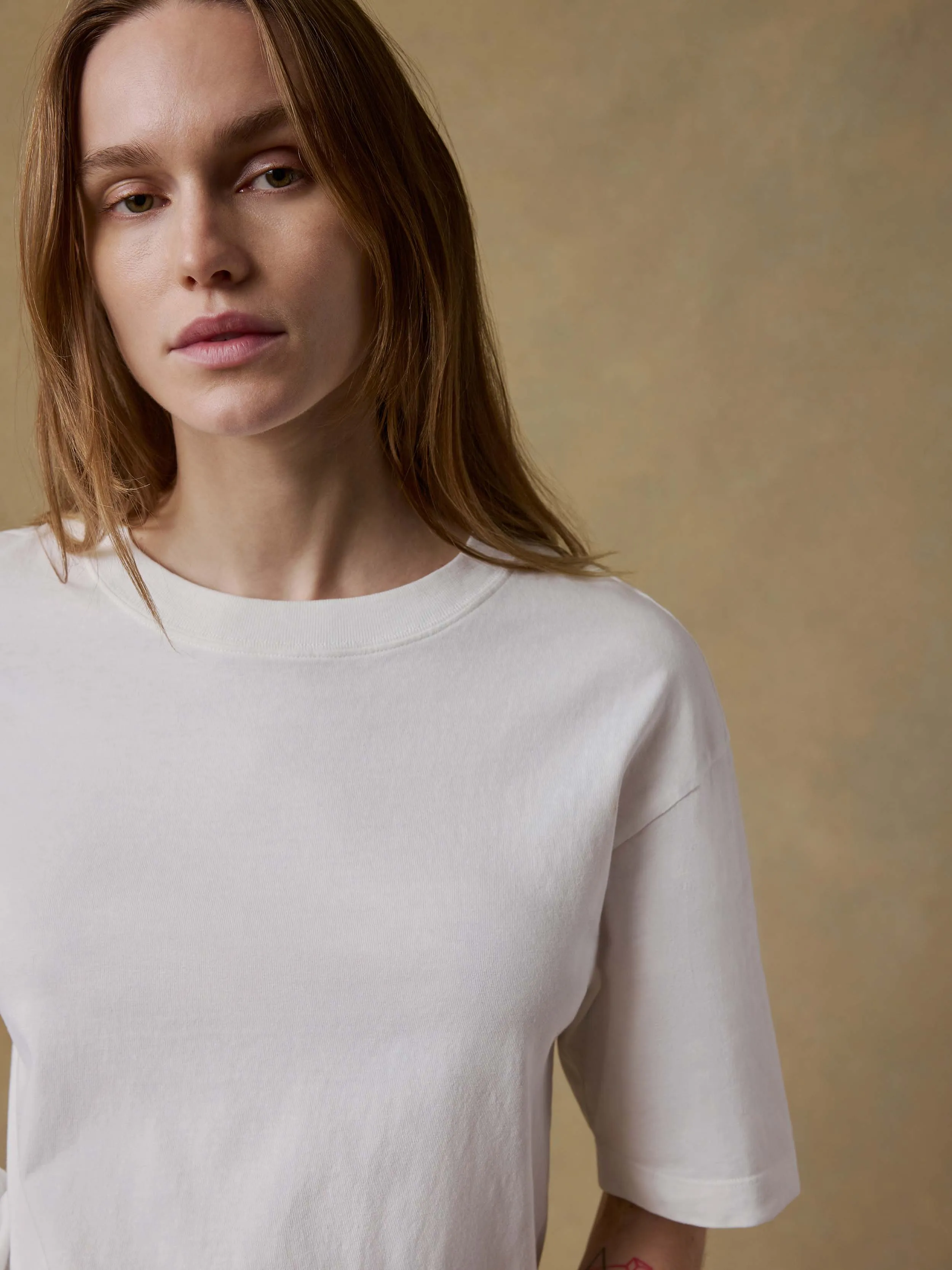 Recycled Cotton Vintage Tee - White sold by Faherty product image thumbnail 5