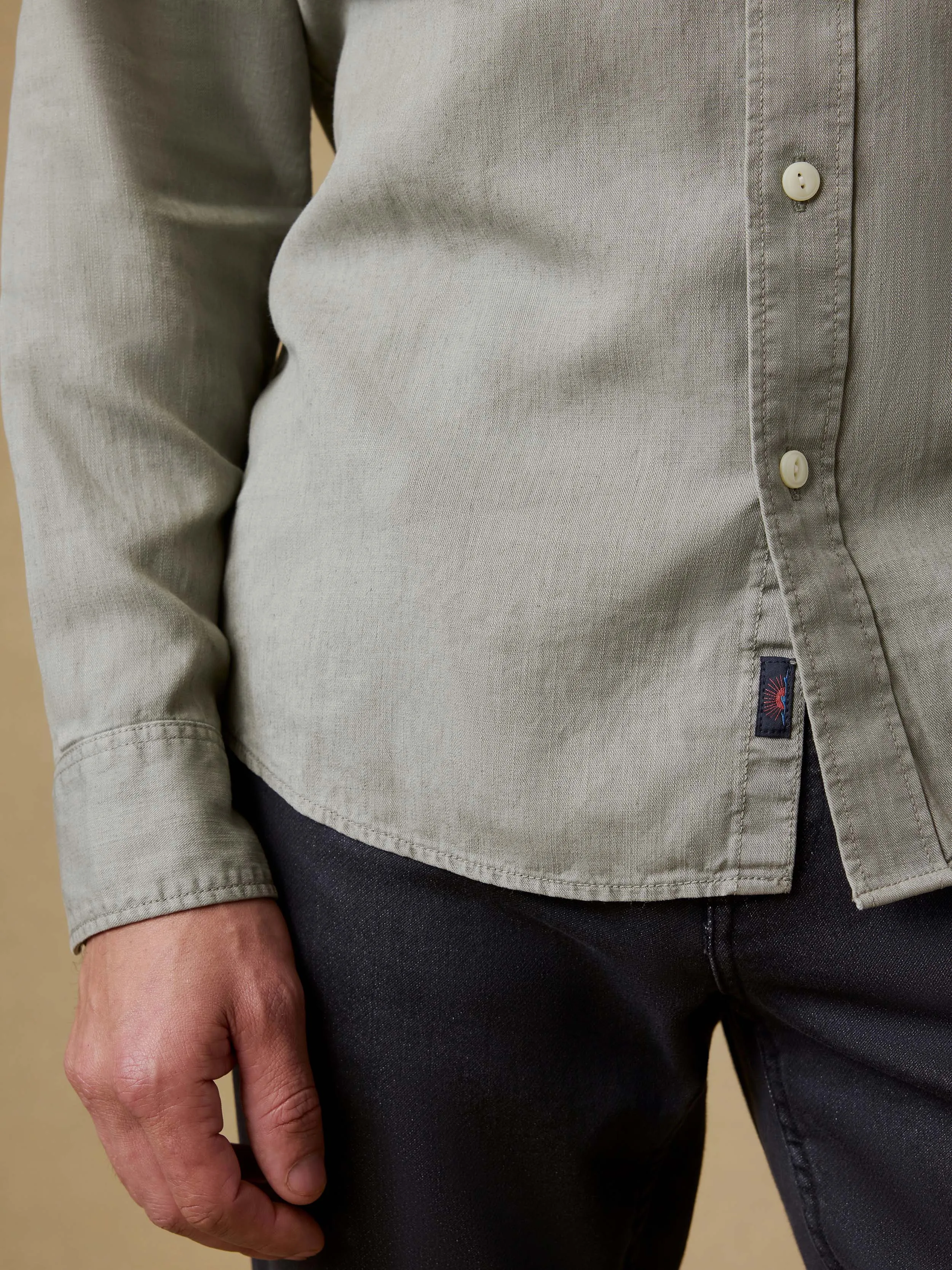 The Tried & True Chambray Workshirt - Coastal Sage sold by Faherty product image thumbnail 5