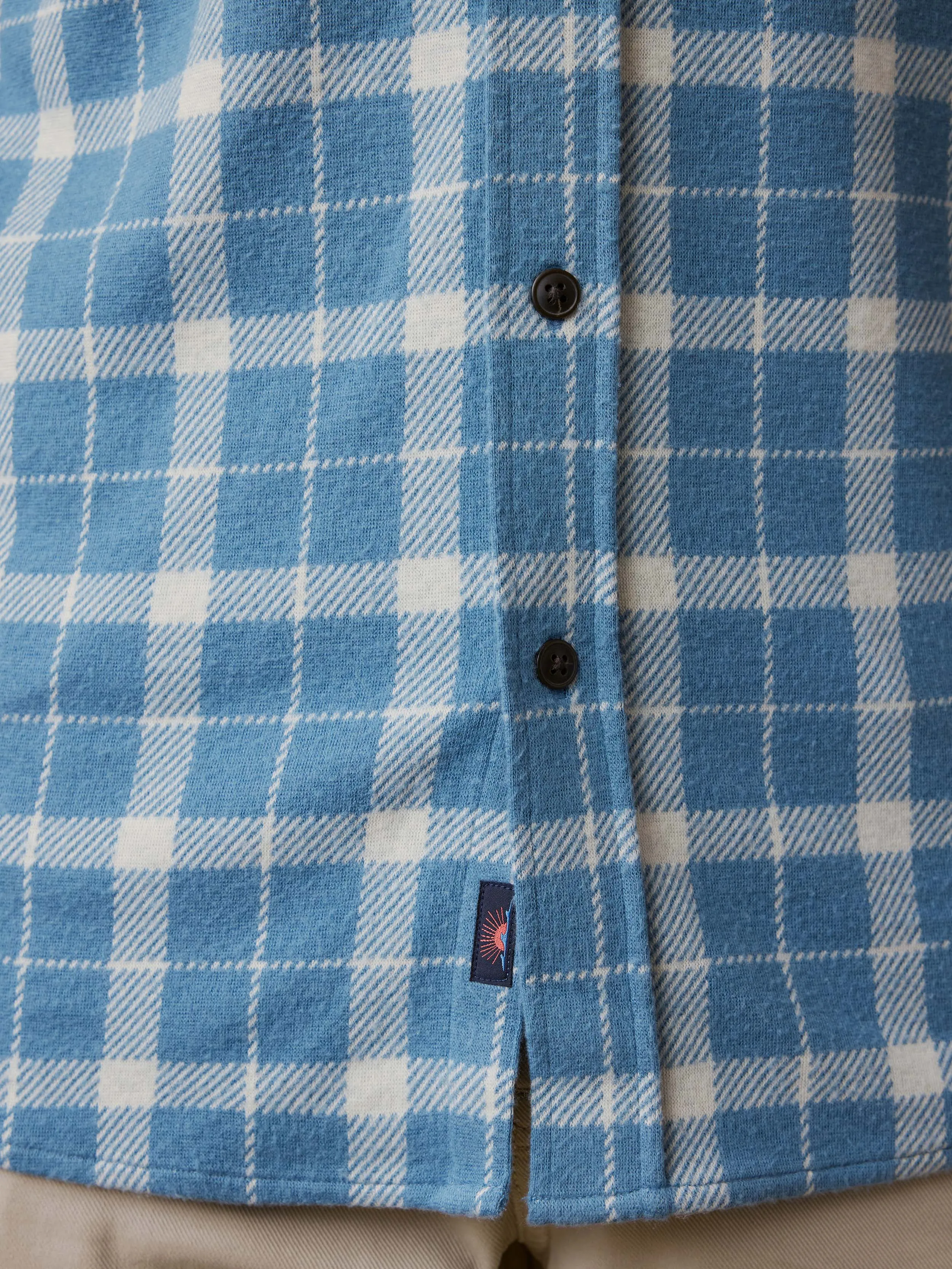 Legend™ Sweater Shirt - Blue Landing Plaid sold by Faherty product image thumbnail 5