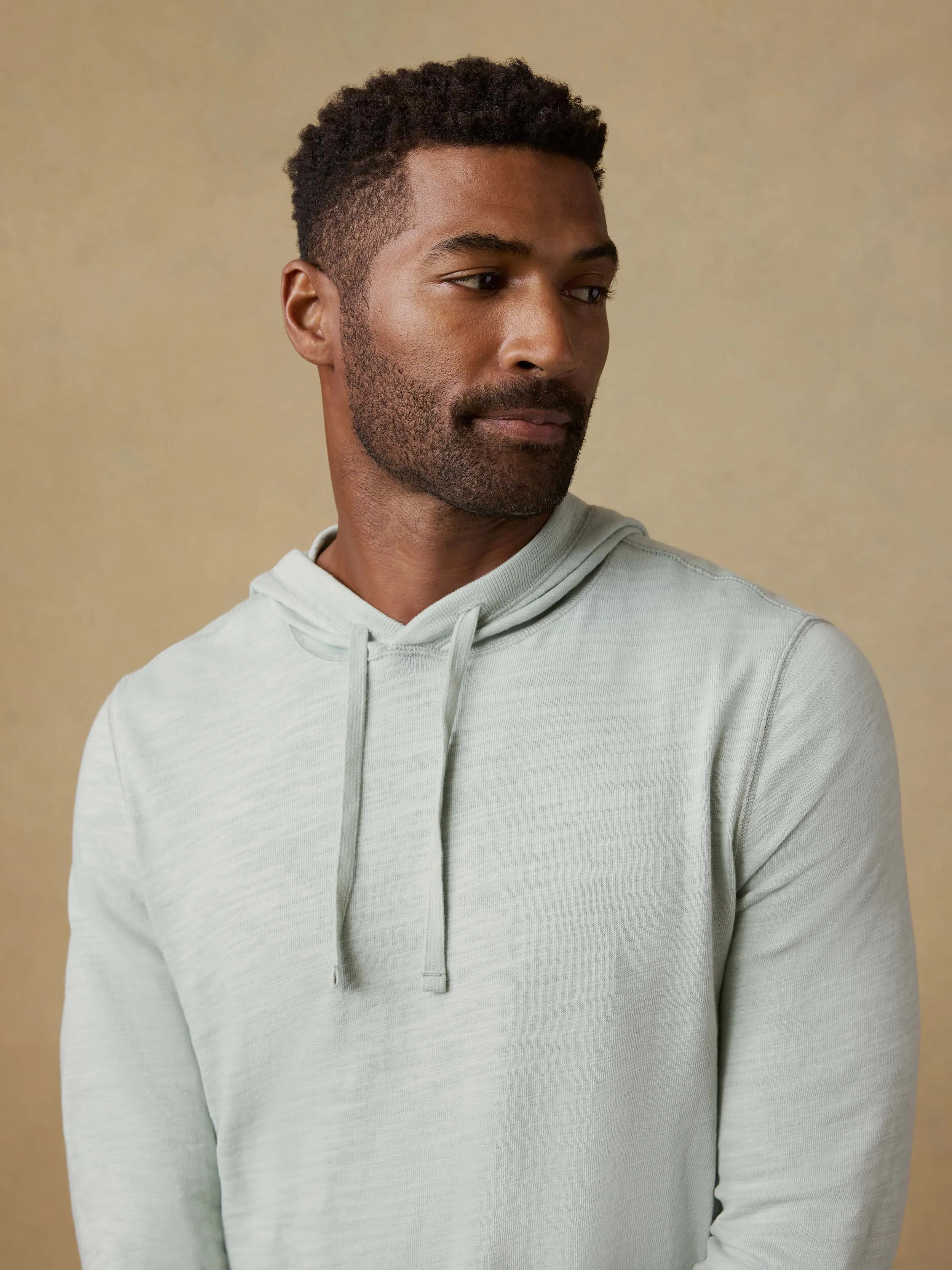 Sunwashed Midweight Organic Hoodie - Sea Break sold by Faherty product image thumbnail 5