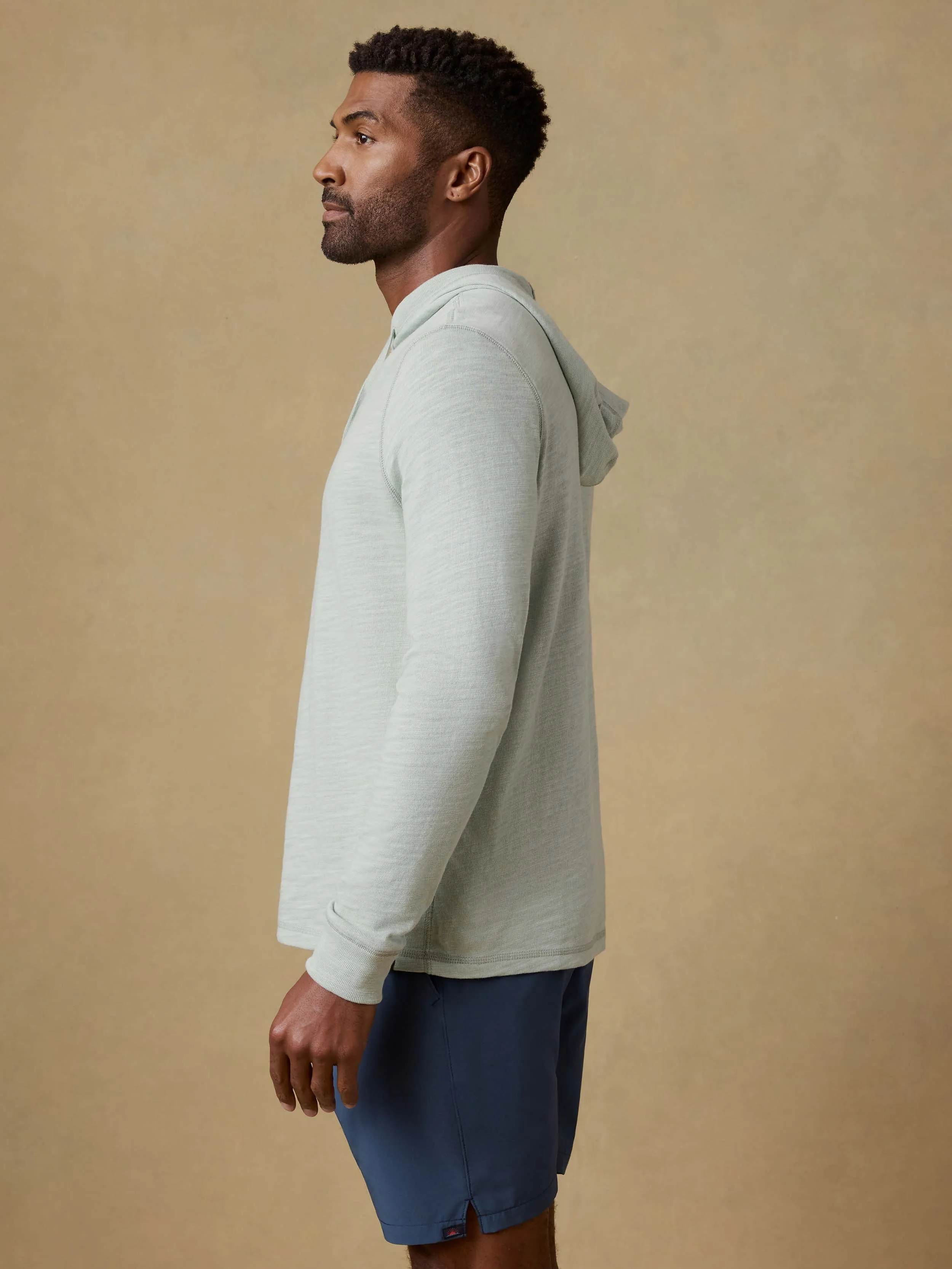 Sunwashed Midweight Organic Hoodie - Sea Break sold by Faherty product image thumbnail 4