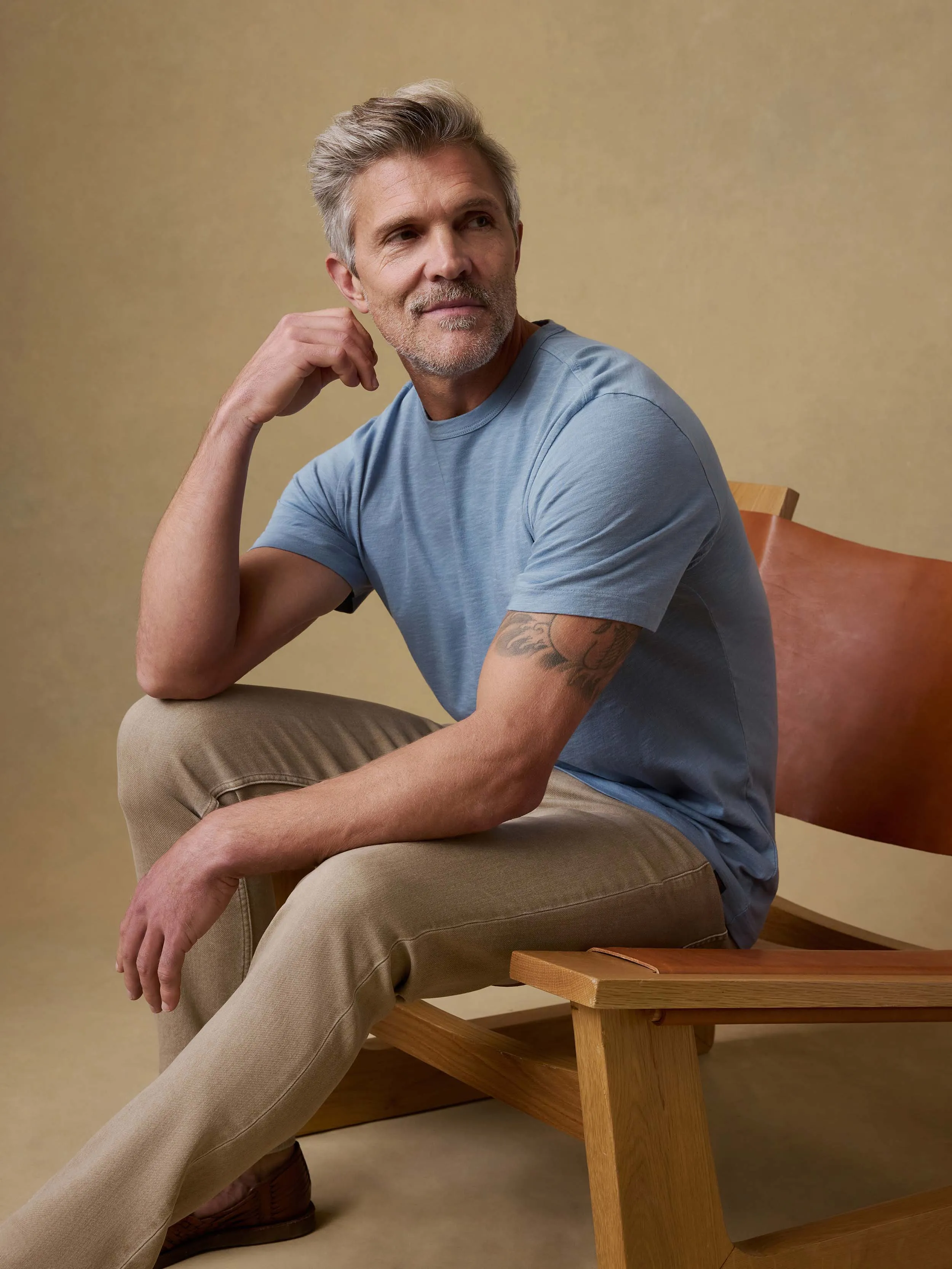 Sunwashed Regenerative Tee - Crystal Cascade sold by Faherty product image thumbnail 2