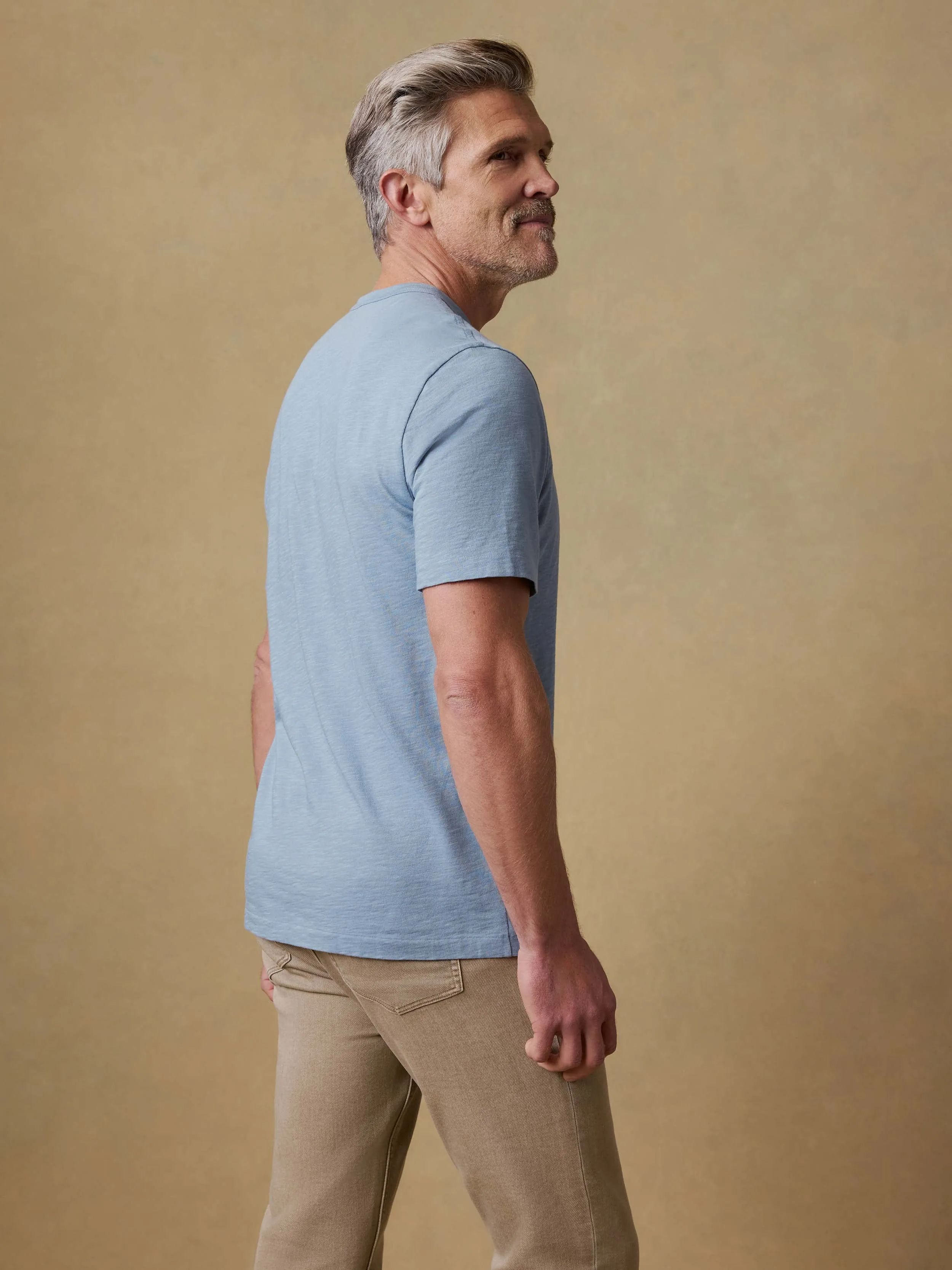 Sunwashed Regenerative Tee - Crystal Cascade sold by Faherty product image thumbnail 3