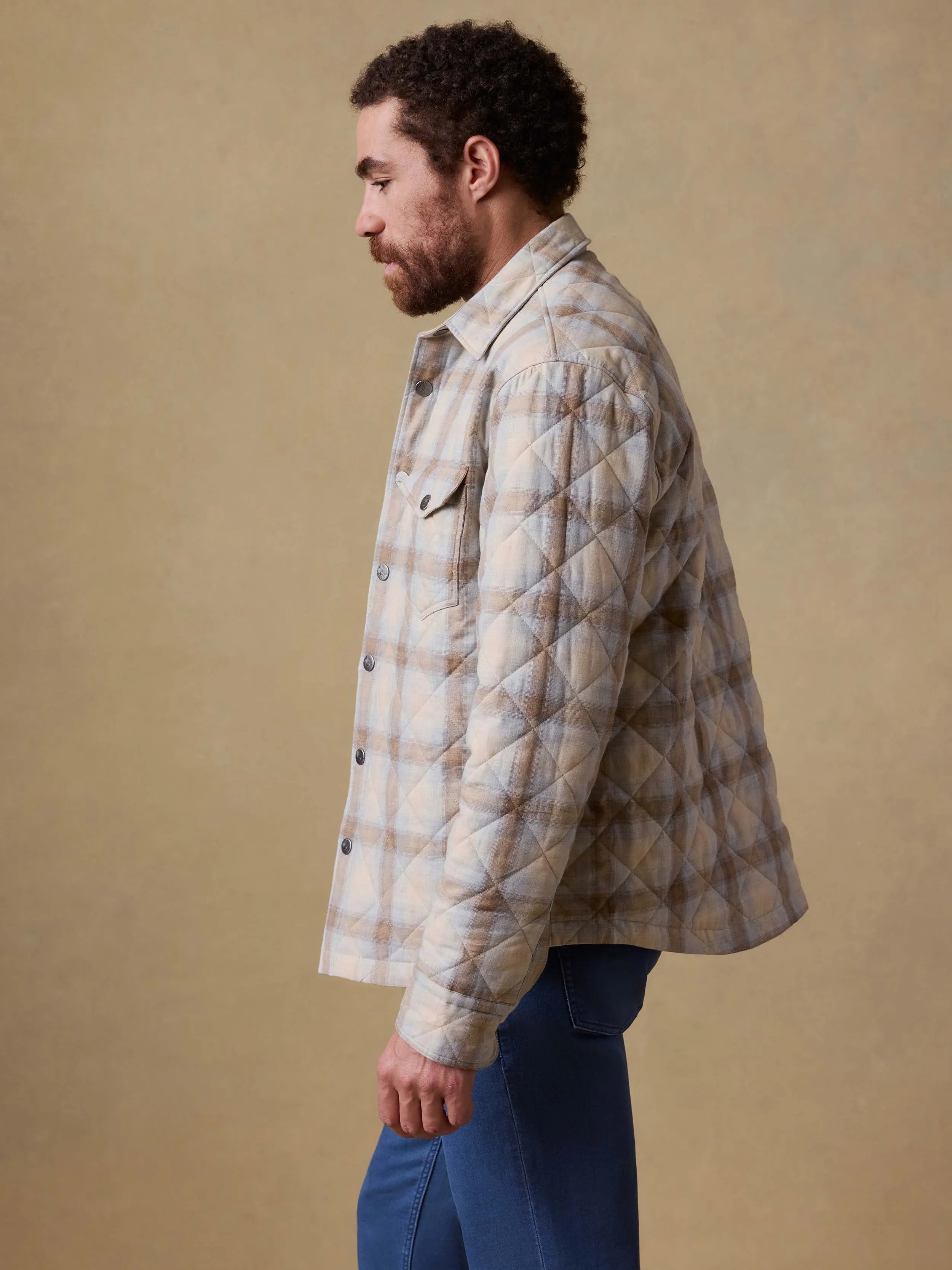 Northwoods Shirt Jacket - Boneyard Plaid sold by Faherty product image thumbnail 5