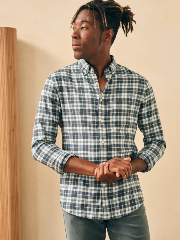 Featherweight Flannel Shirt - Key Rock Plaid sold by Faherty