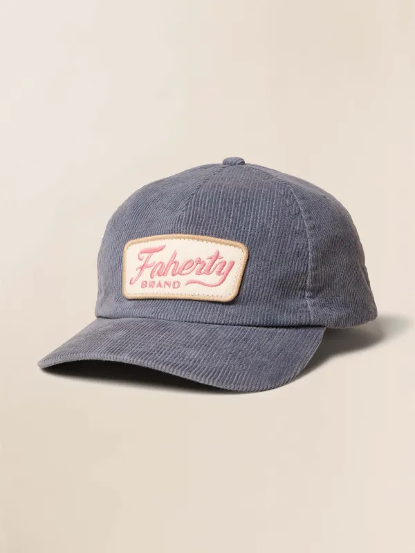 Vintage Cord Baseball Hat - Flint Sky sold by Faherty