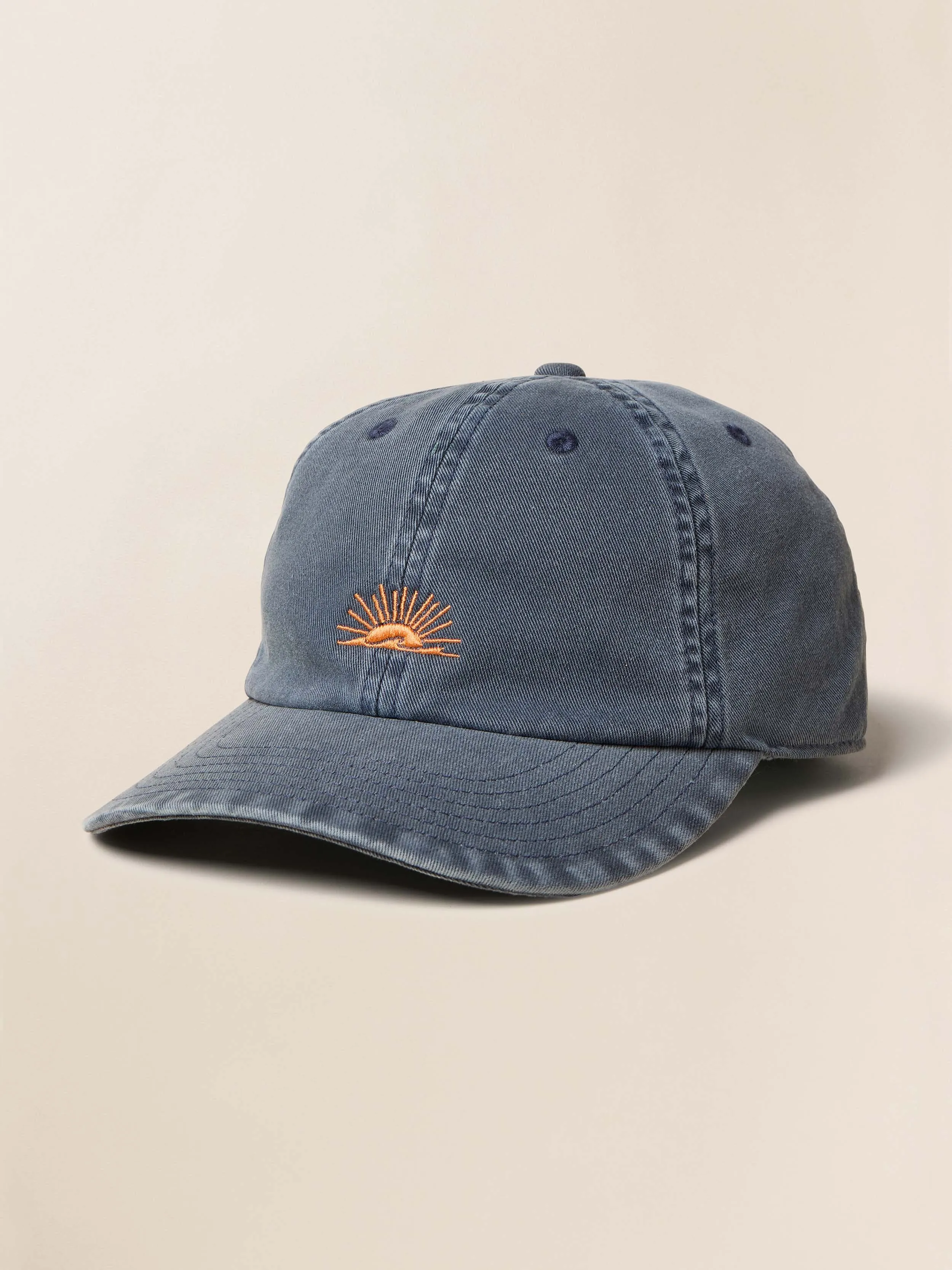 Sunwashed Twill Baseball Hat - Blue Nights sold by Faherty