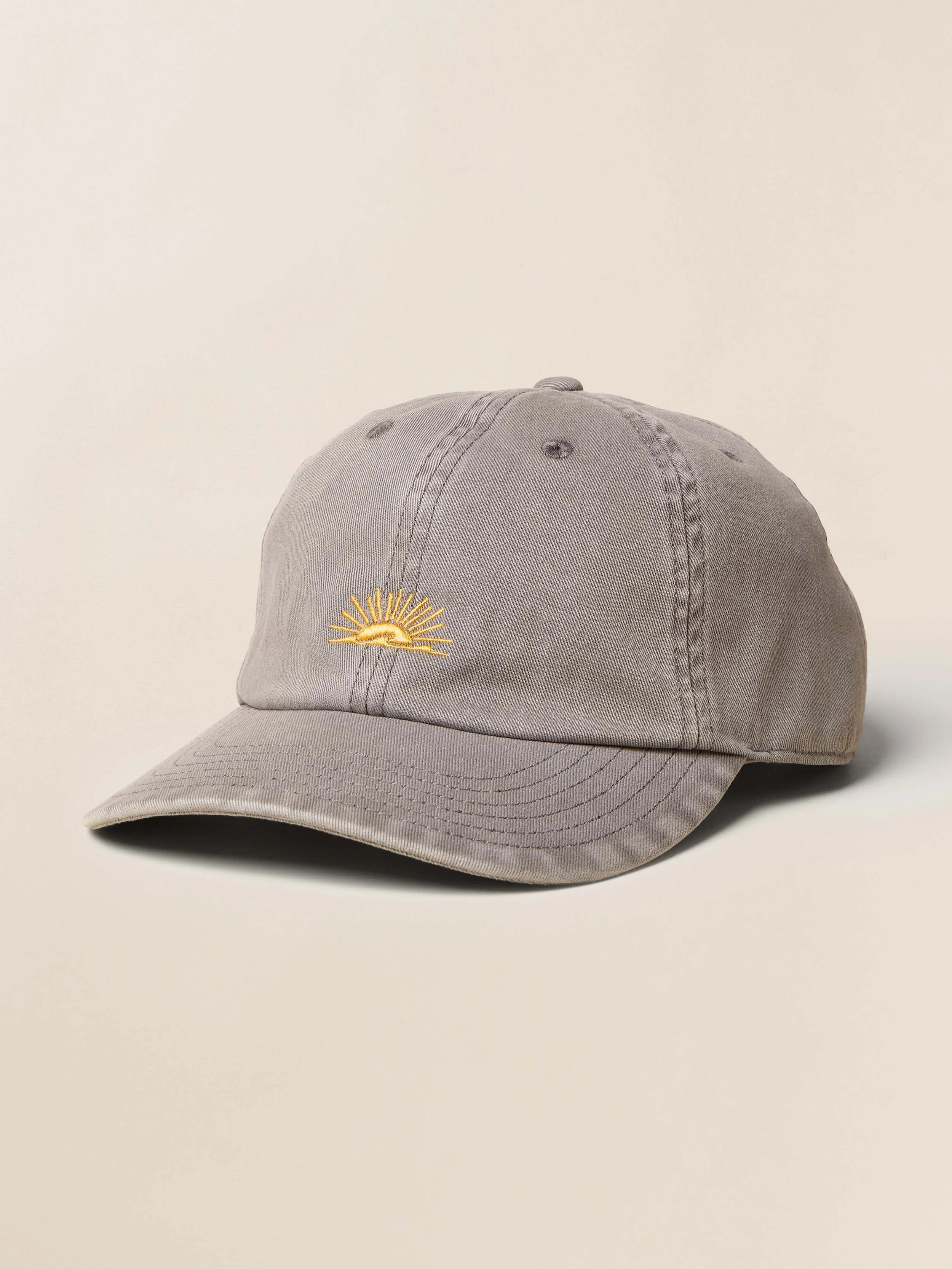 Sunwashed Twill Baseball Hat - Carbon sold by Faherty
