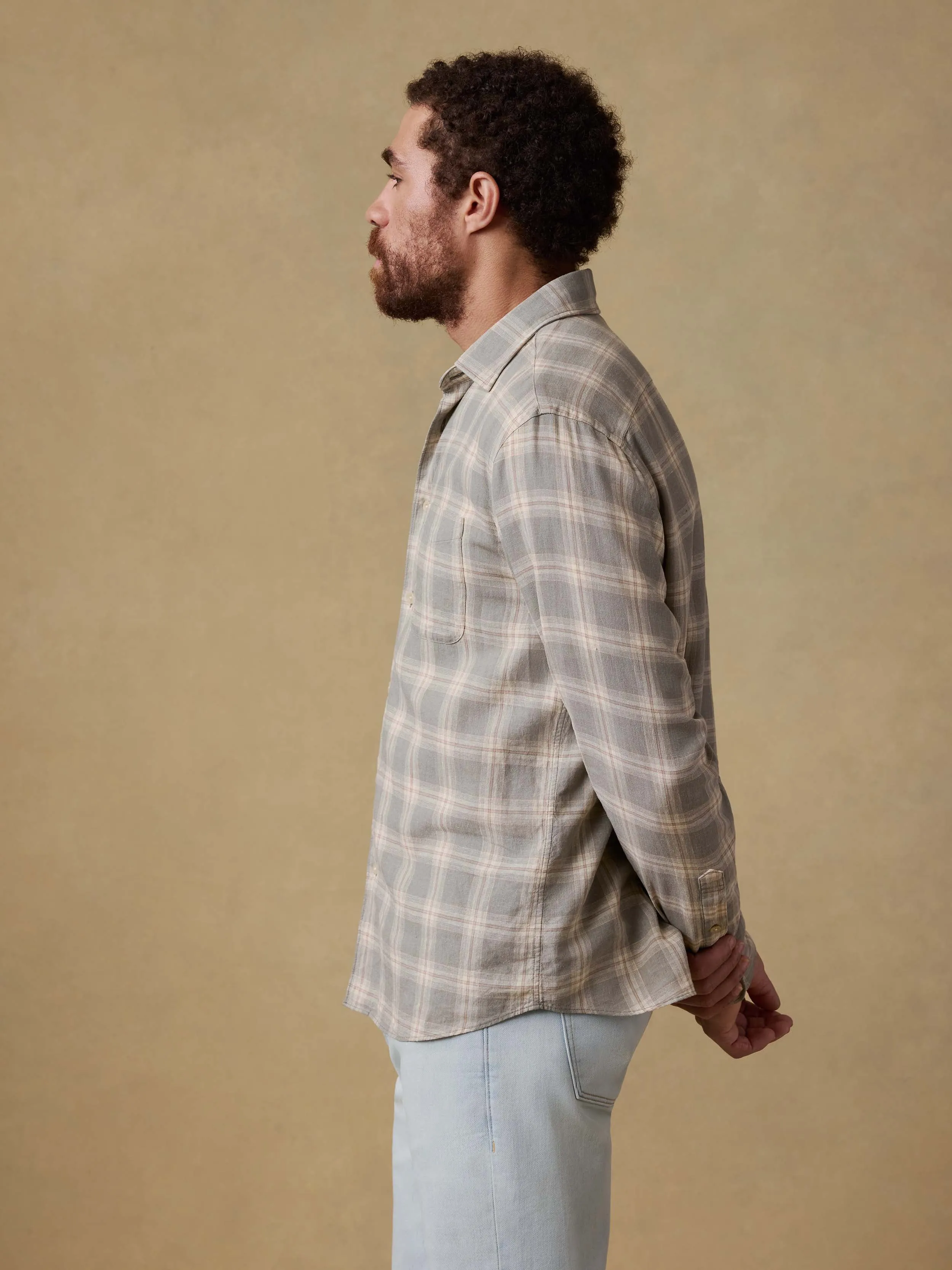 Palmetto Shirt - Shore Sage Plaid sold by Faherty product image thumbnail 3
