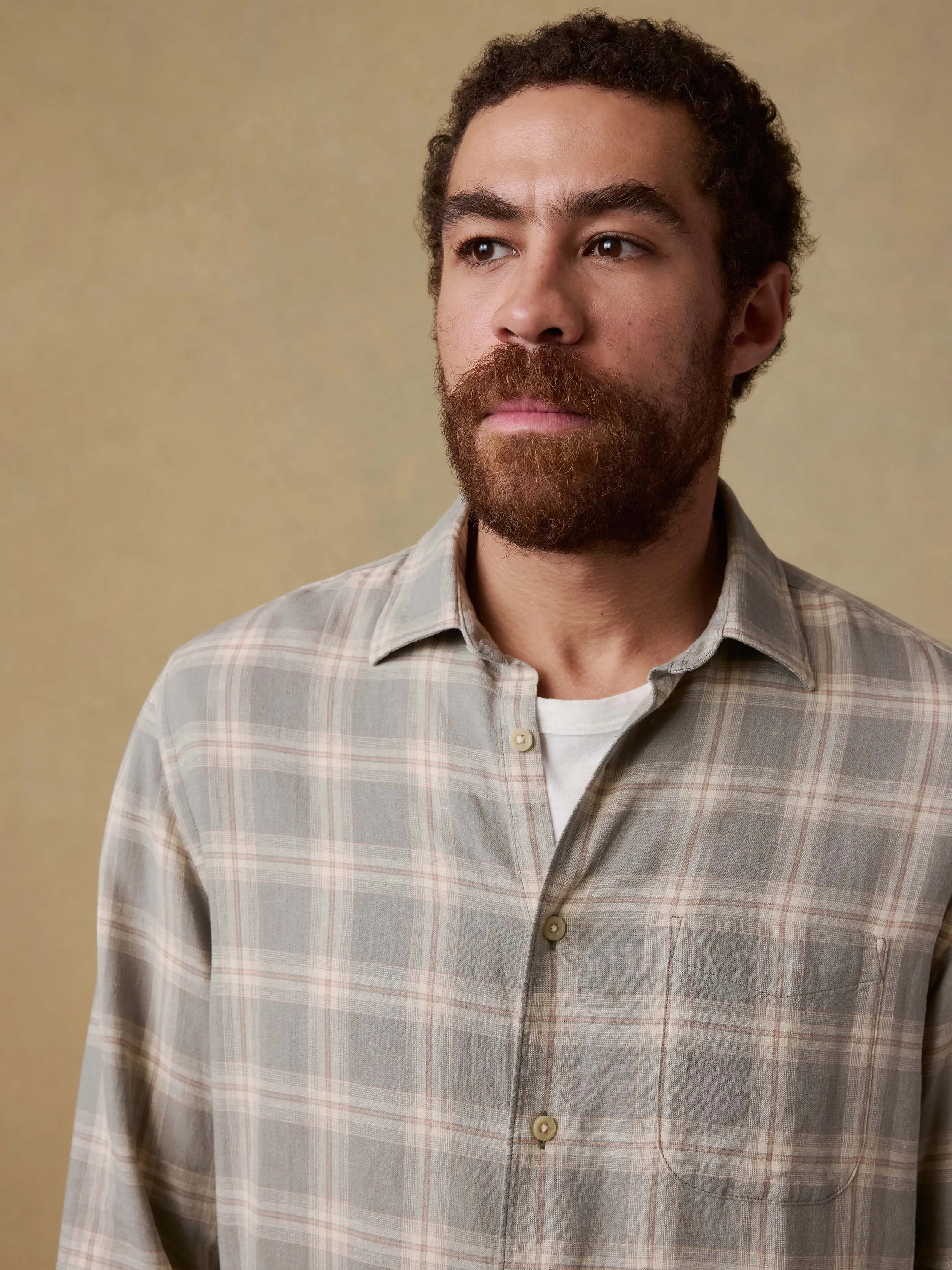 Palmetto Shirt - Shore Sage Plaid sold by Faherty product image thumbnail 4