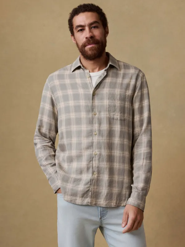 Palmetto Shirt - Shore Sage Plaid sold by Faherty