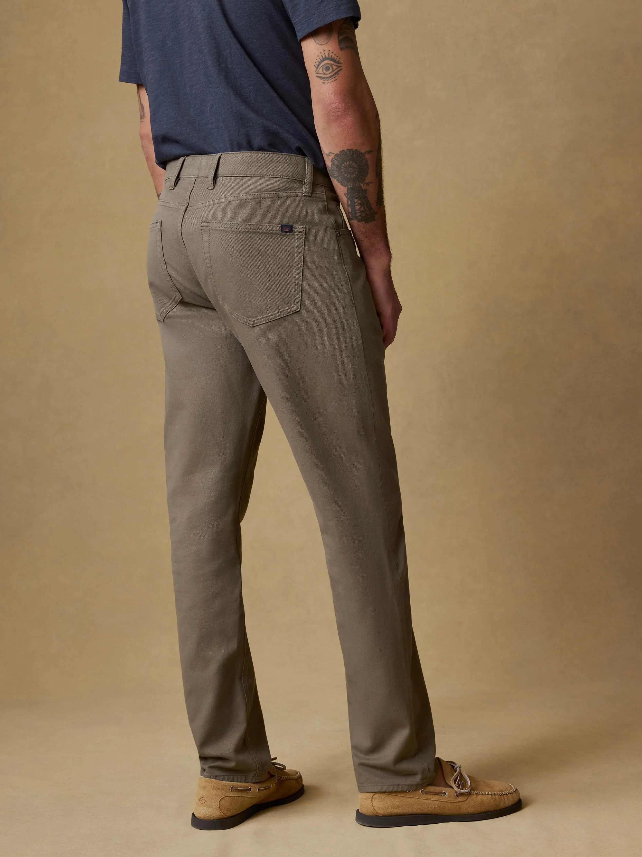 Reserve Twill 5-Pocket Pant - Cypress Mountain sold by Faherty product image thumbnail 4