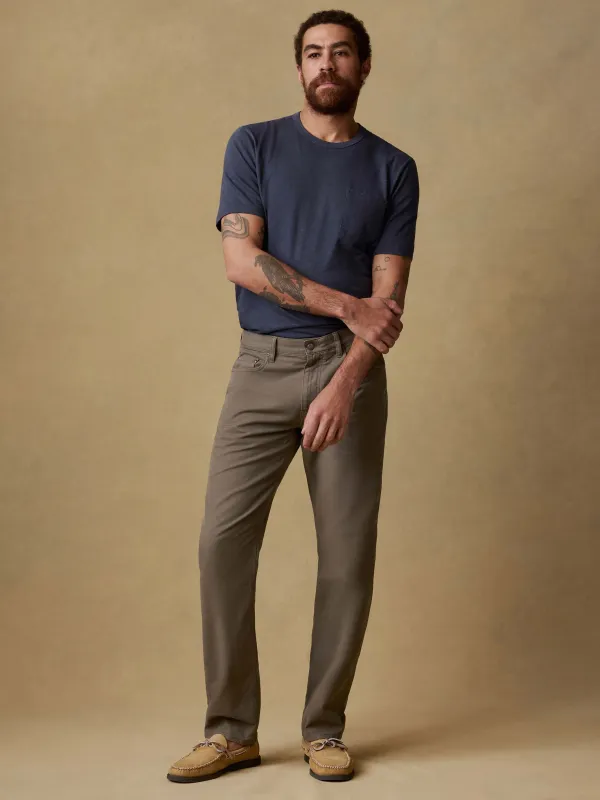 Reserve Twill 5-Pocket Pant - Cypress Mountain sold by Faherty