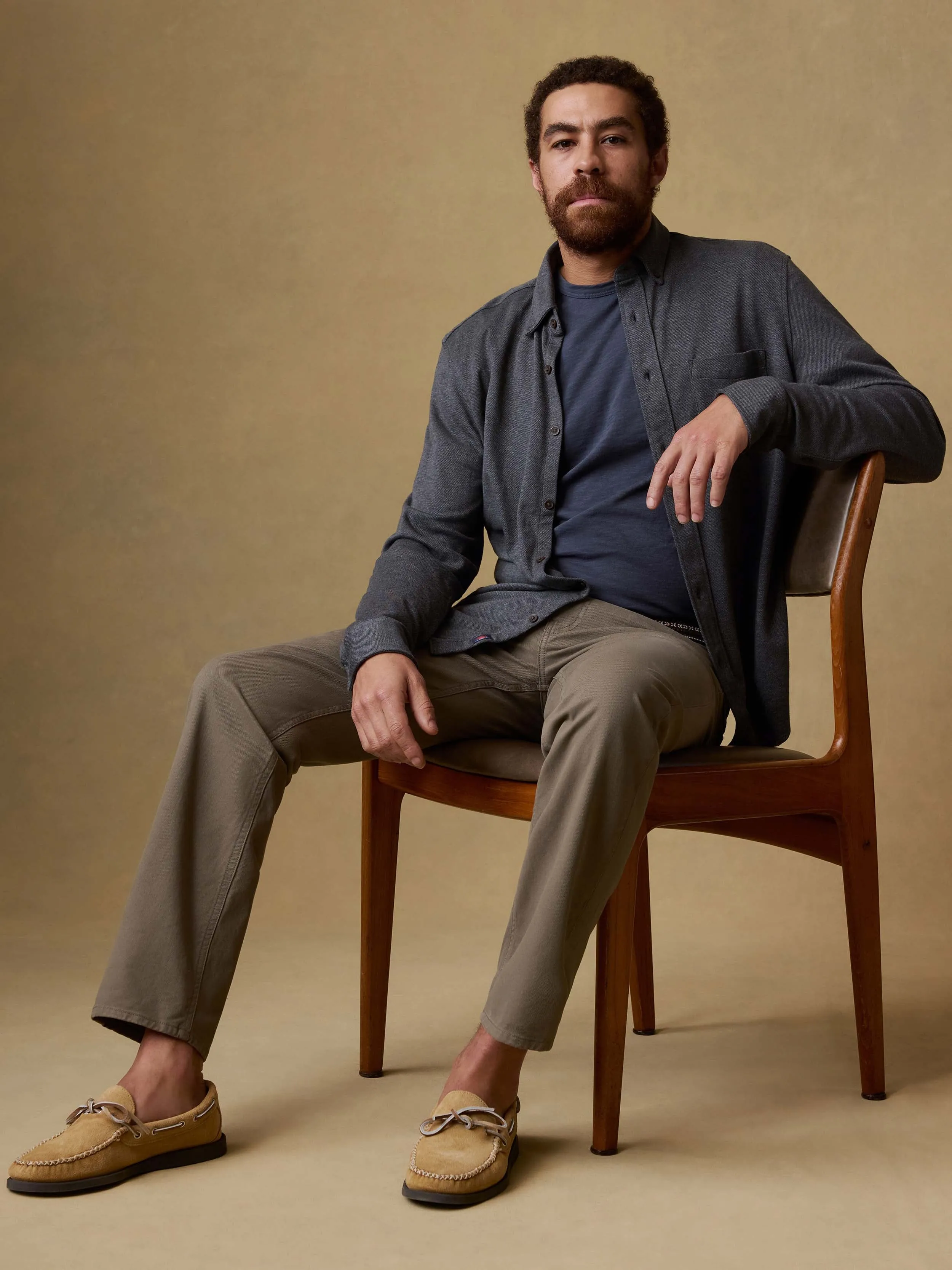 Reserve Twill 5-Pocket Pant - Cypress Mountain sold by Faherty product image thumbnail 2