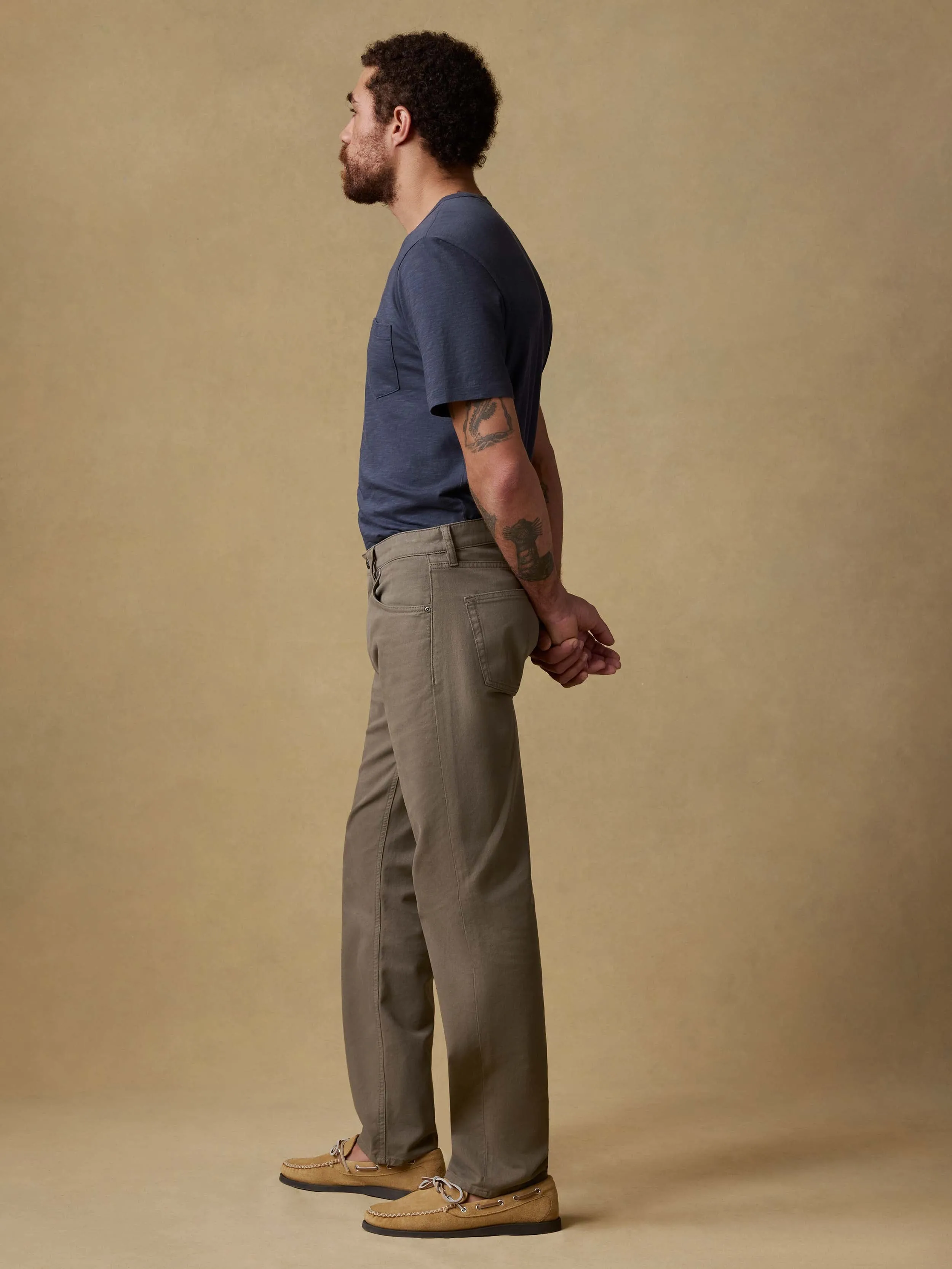 Reserve Twill 5-Pocket Pant - Cypress Mountain sold by Faherty product image thumbnail 5