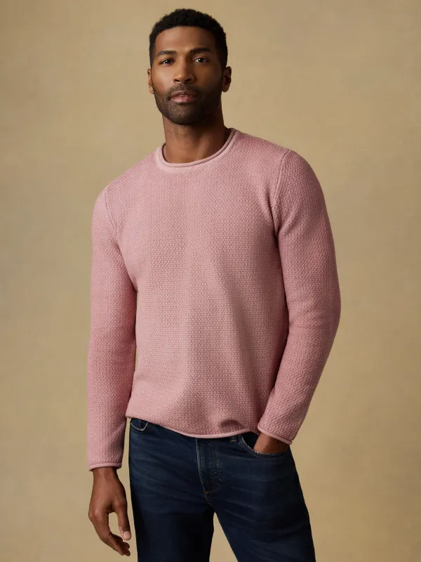 Sunwashed Dockside Sweater - Adobe sold by Faherty