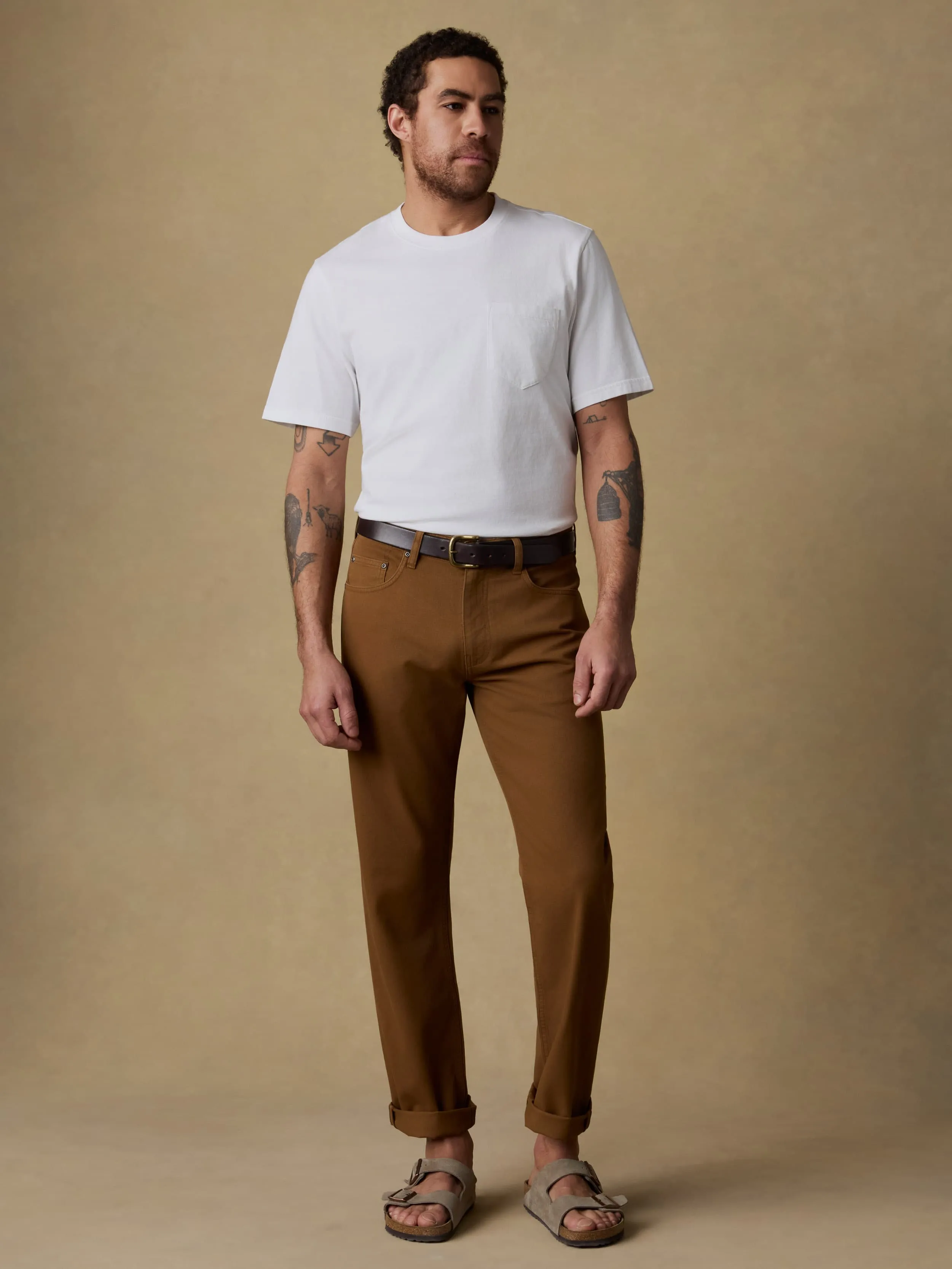 Short-Sleeve Recycled Cotton Tee - Pure White sold by Faherty product image thumbnail 4