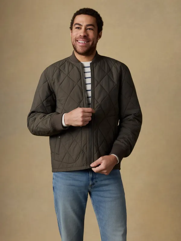 Quilted Liner Jacket - Summit Olive sold by Faherty