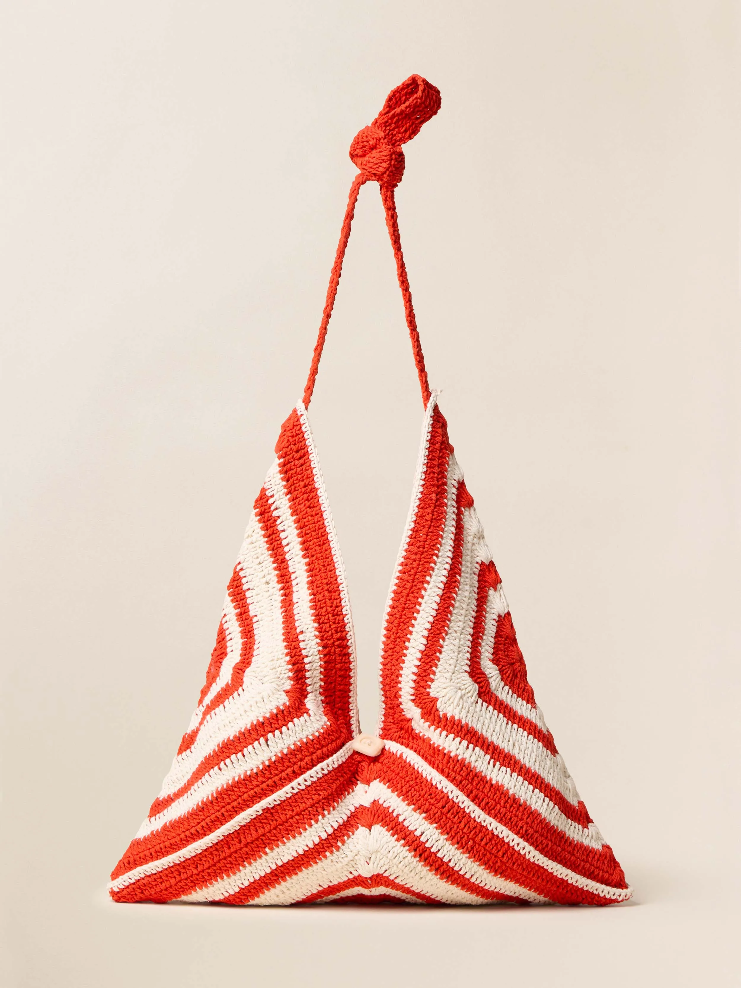 Riviera Crochet Bag - Poppy Red sold by Faherty