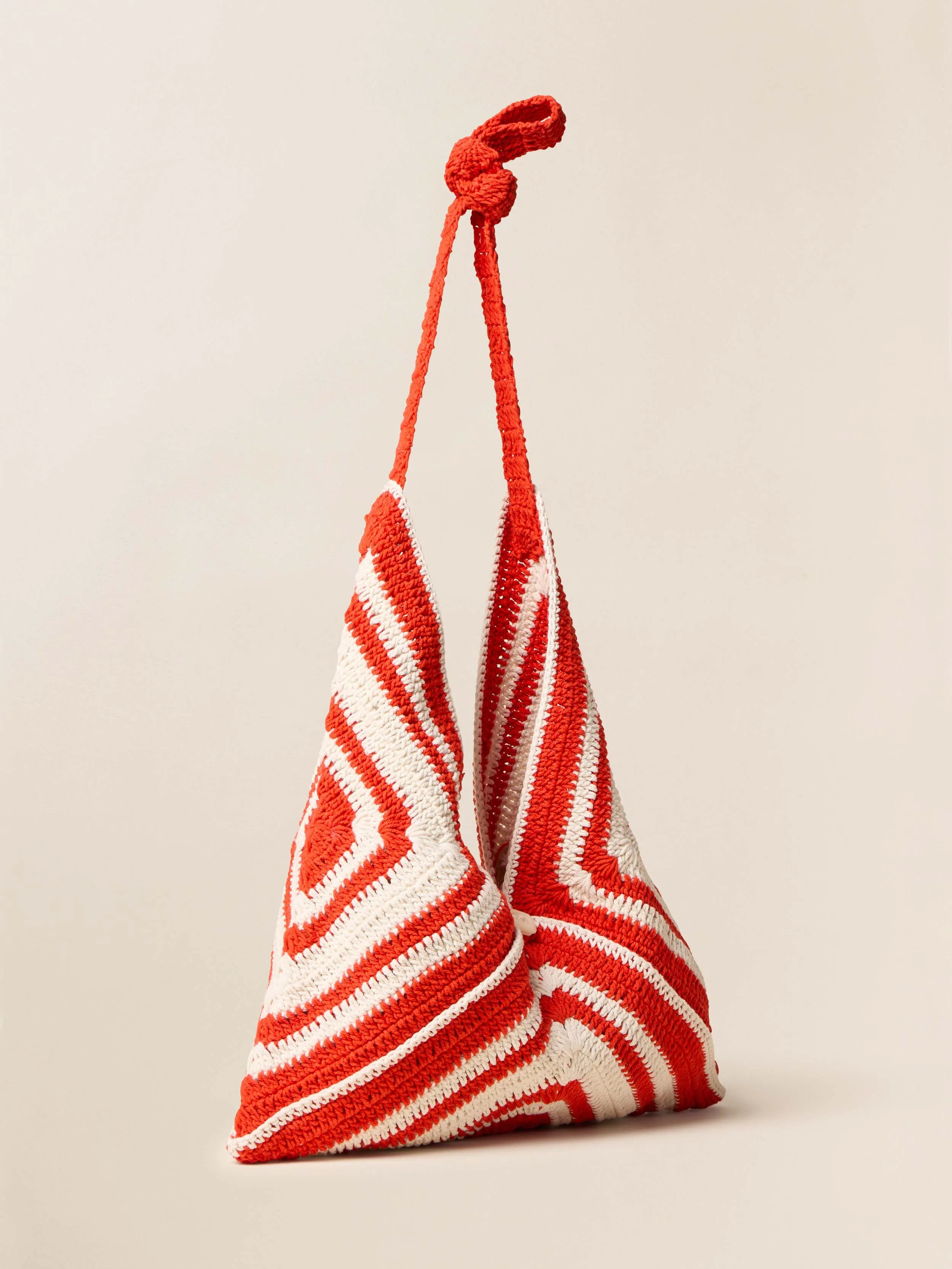 Riviera Crochet Bag - Poppy Red sold by Faherty product image thumbnail 2