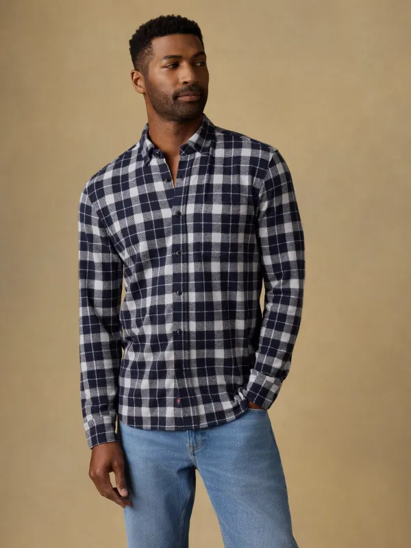 Legend™ Sweater Shirt (Single Pocket) - Midnight Lake Plaid sold by Faherty