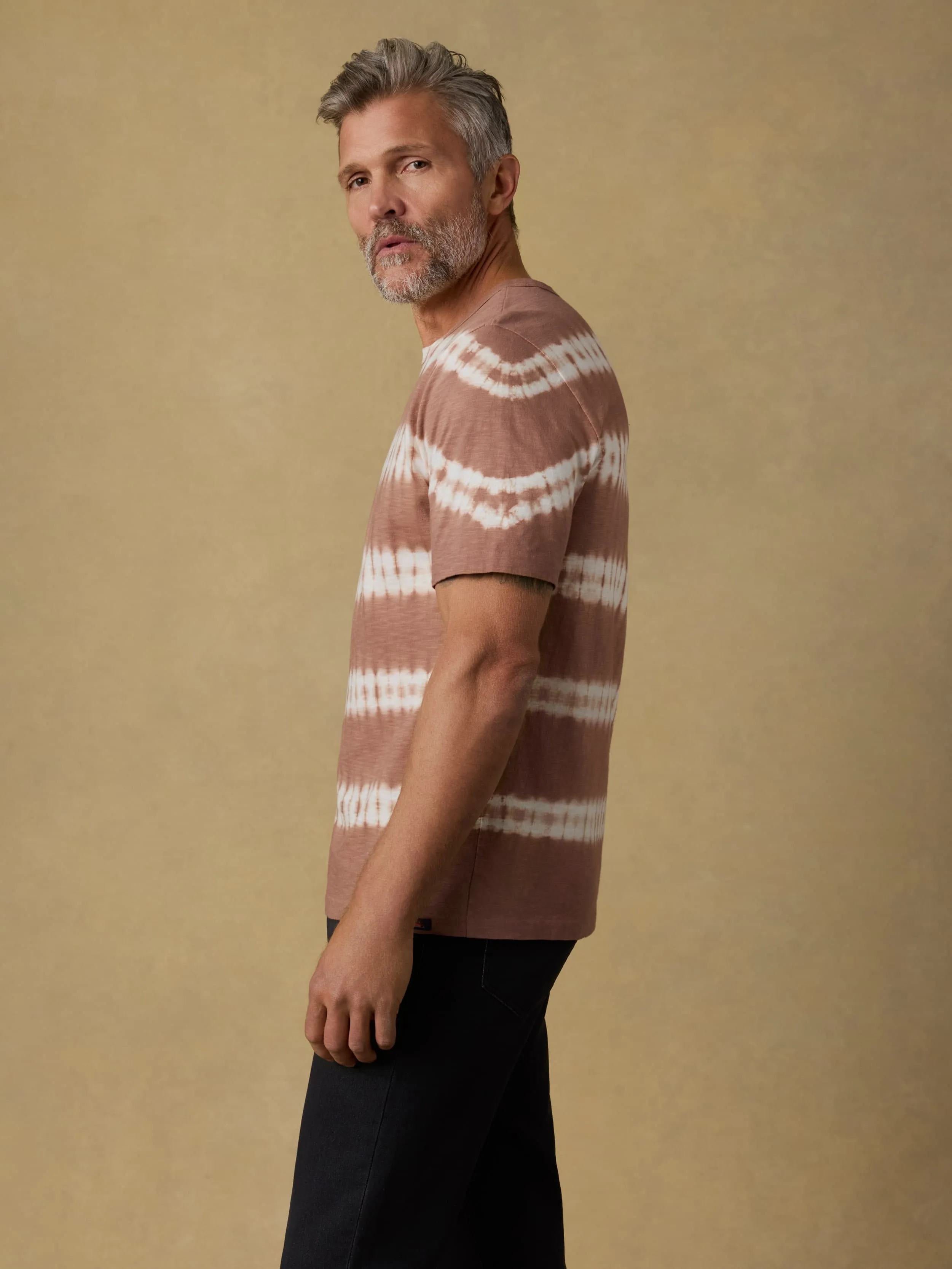 Sunwashed Regenerative Tee - Red Ravine Tie Dye sold by Faherty product image thumbnail 5