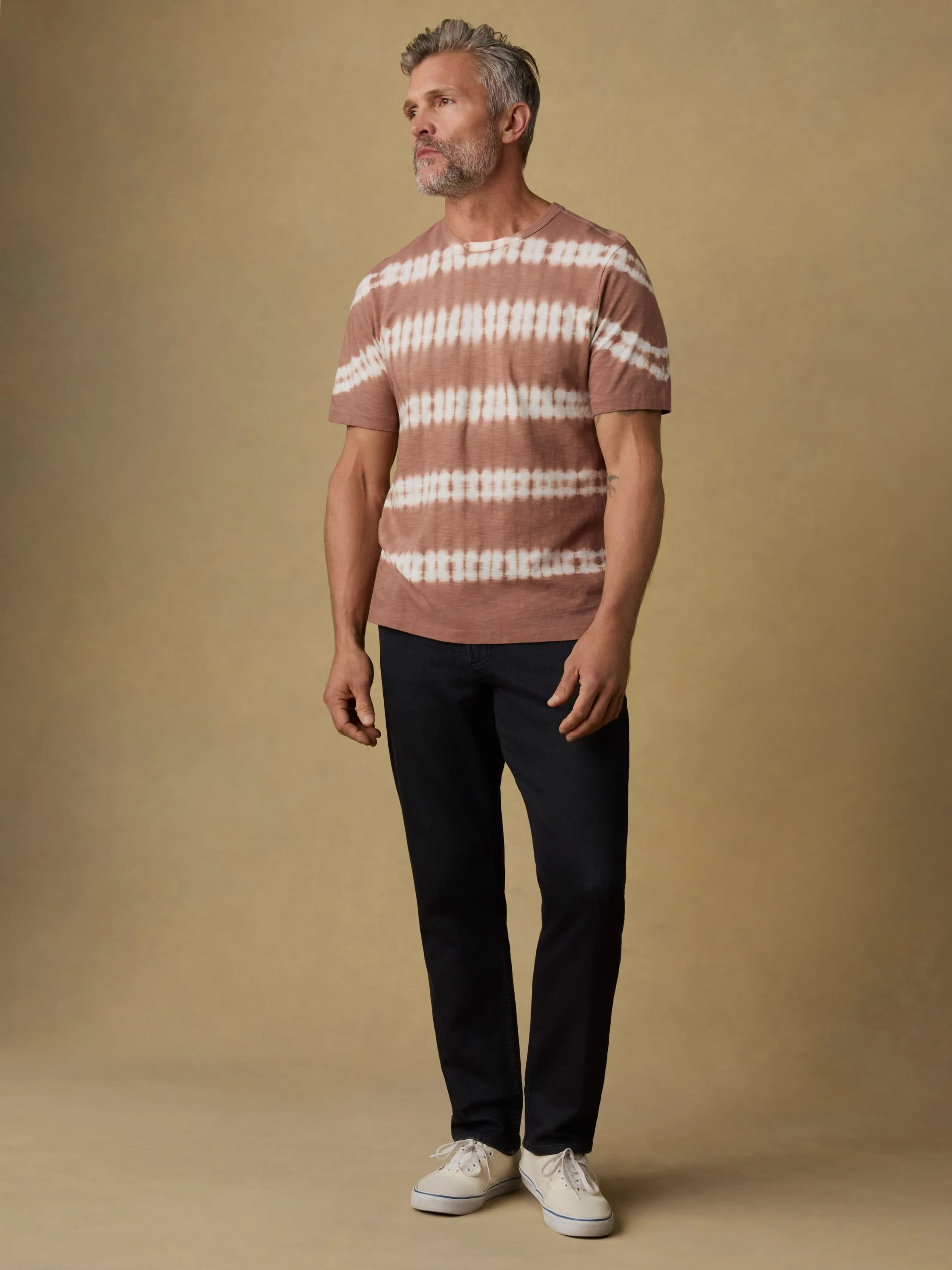 Sunwashed Regenerative Tee - Red Ravine Tie Dye sold by Faherty product image thumbnail 3