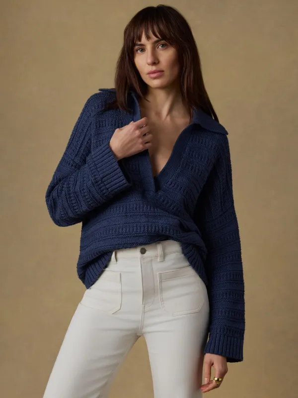 Heirloom Cotton Relaxed Polo - Spellbound sold by Faherty