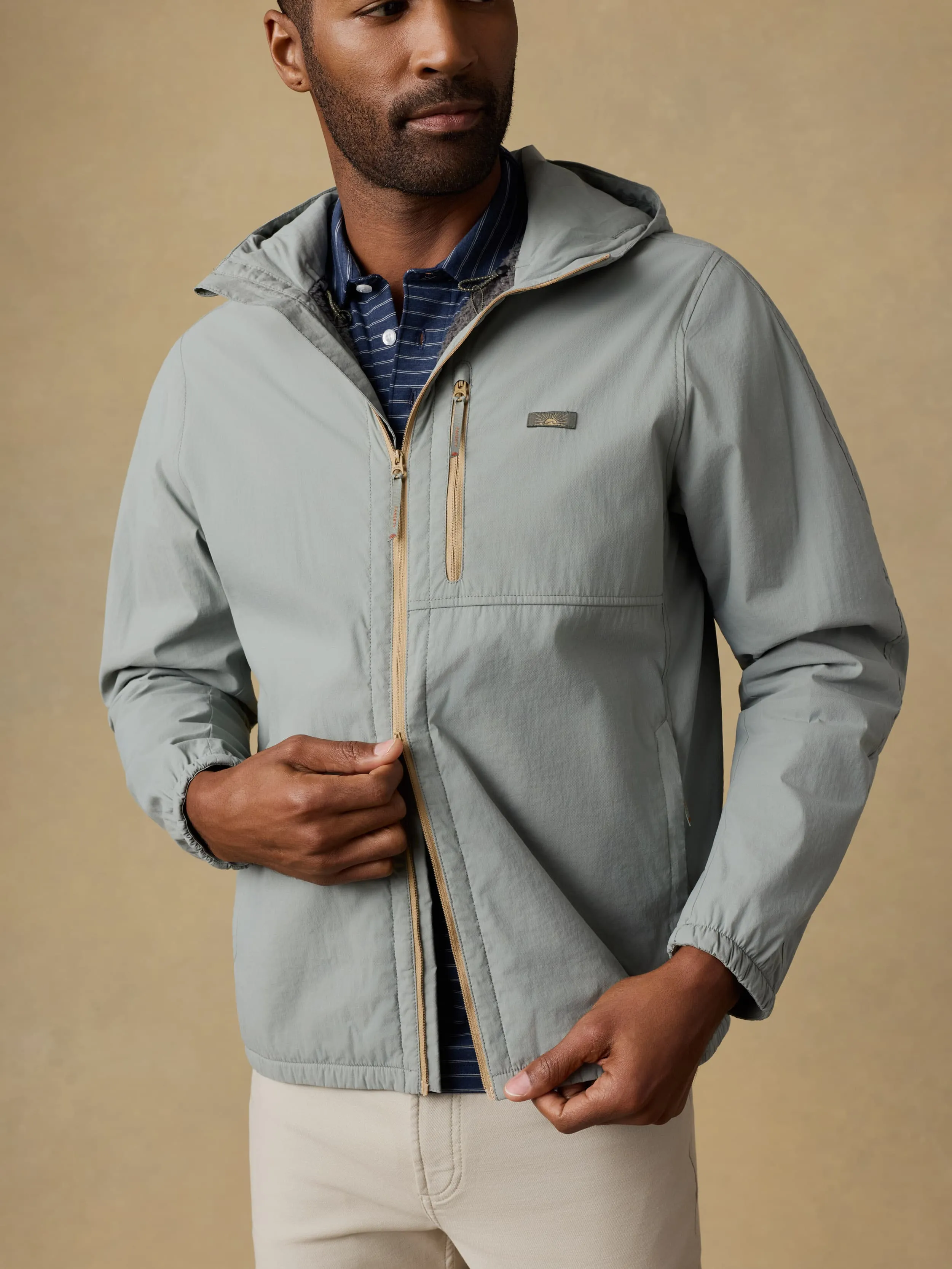 Shorelite Zephyr Jacket - Coastal Sage sold by Faherty product image thumbnail 5