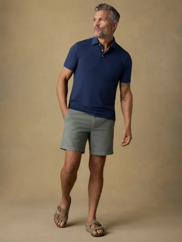Reserve Chino Short - Trail Olive made by Faherty