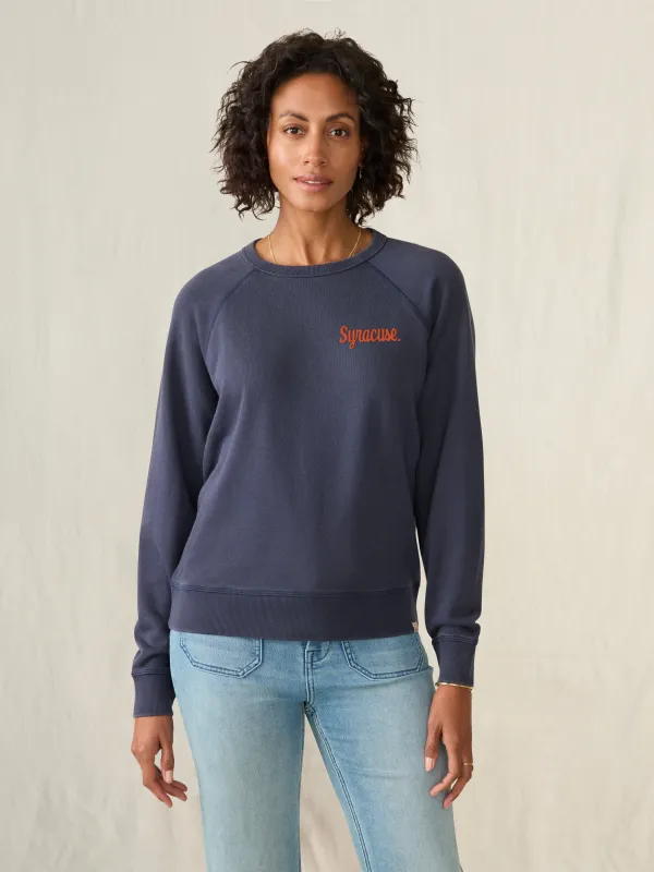 Syracuse University Coastal Cloud Crew - Navy sold by Faherty