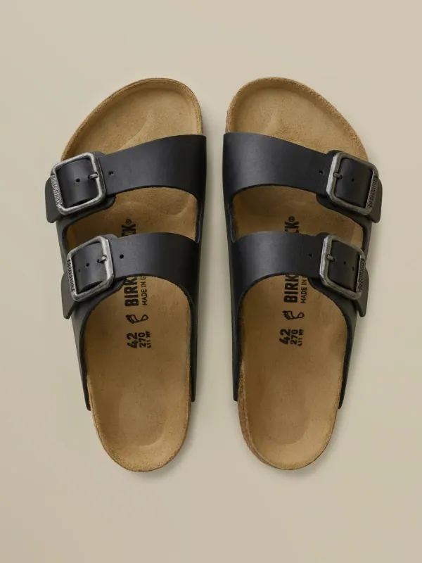 Birkenstock + Faherty Arizona Wire Buckle - Black sold by Faherty