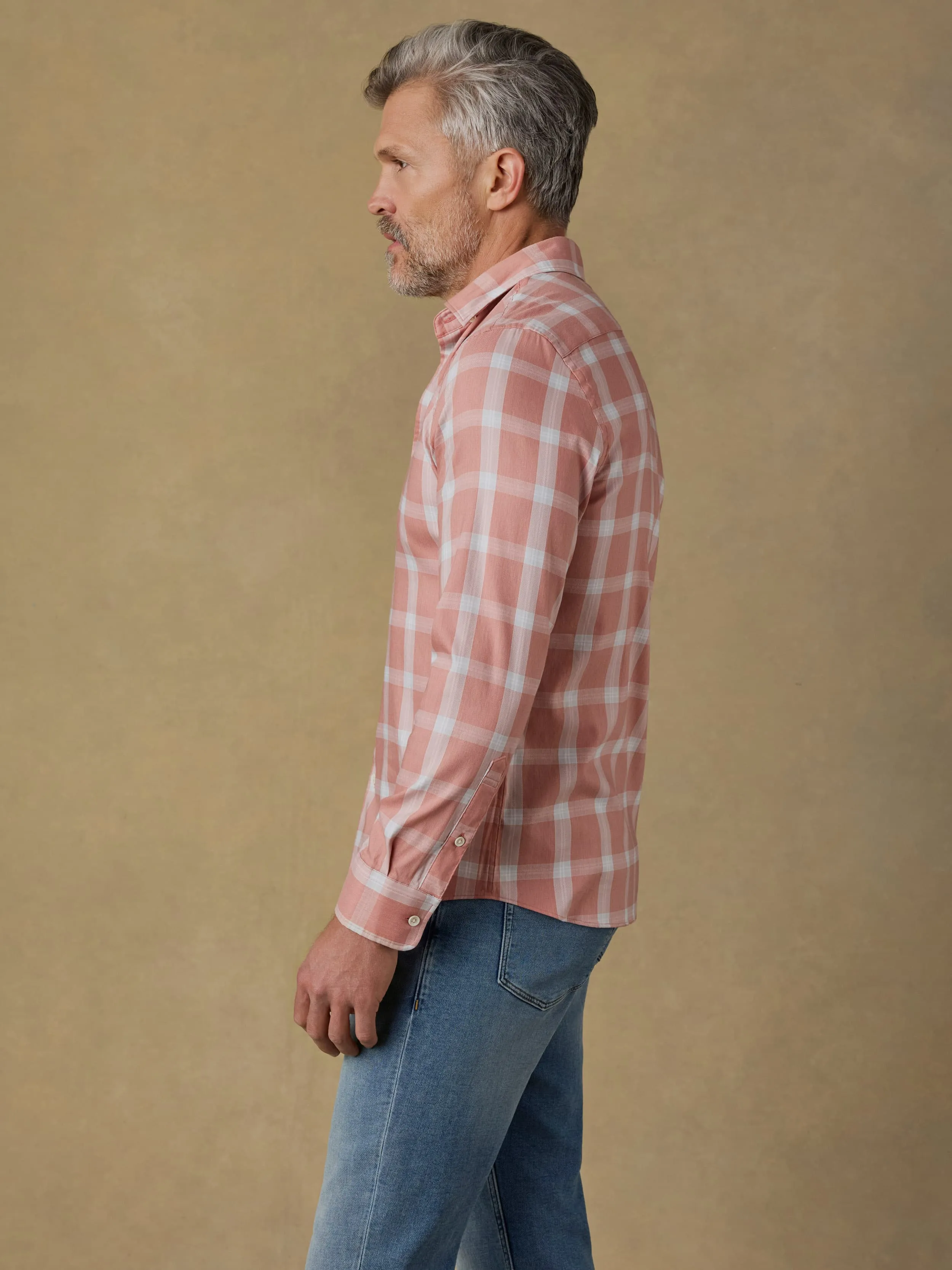 Movement™ Monterey Shirt - Desert Dust Plaid sold by Faherty product image thumbnail 4